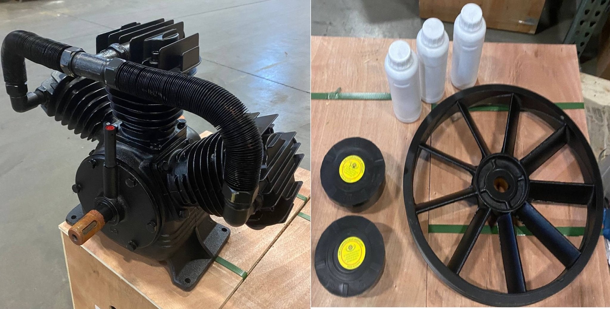 15HP & 13 HP Gas Air Compressor with Electric Start – 66 & 39 Gallon Tank Options view 8