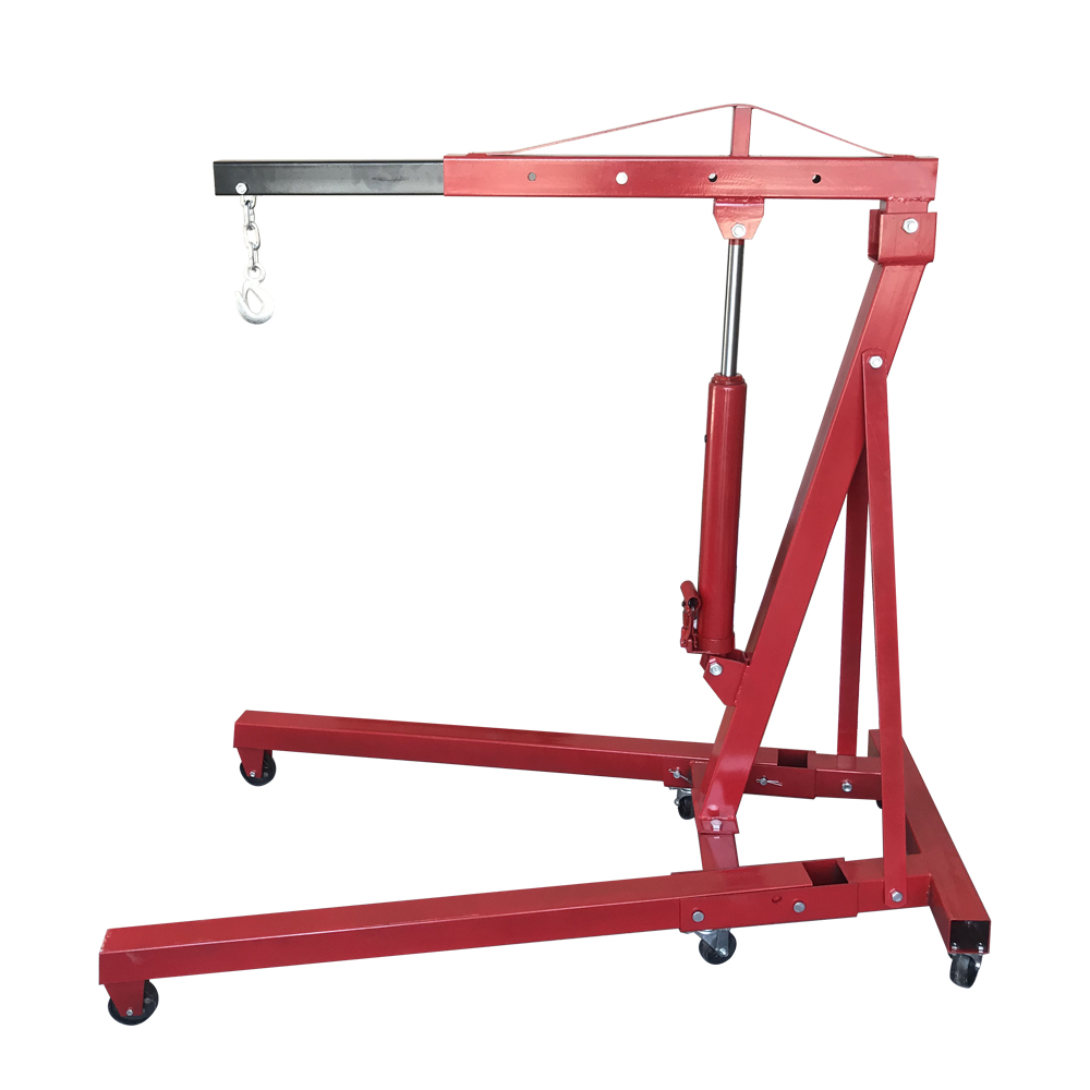 2 TON Engine Motor Hoist Cherry Picker Shop Crane Lift Red view 1