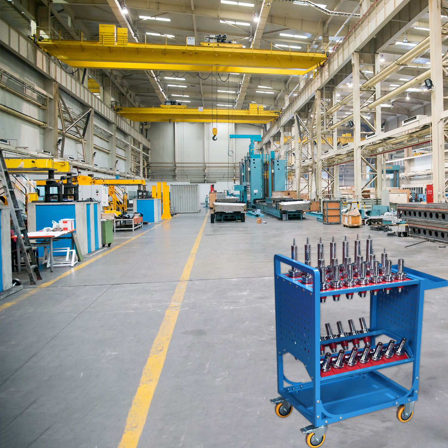 40-Taper CNC Tool Holder Cart view 2