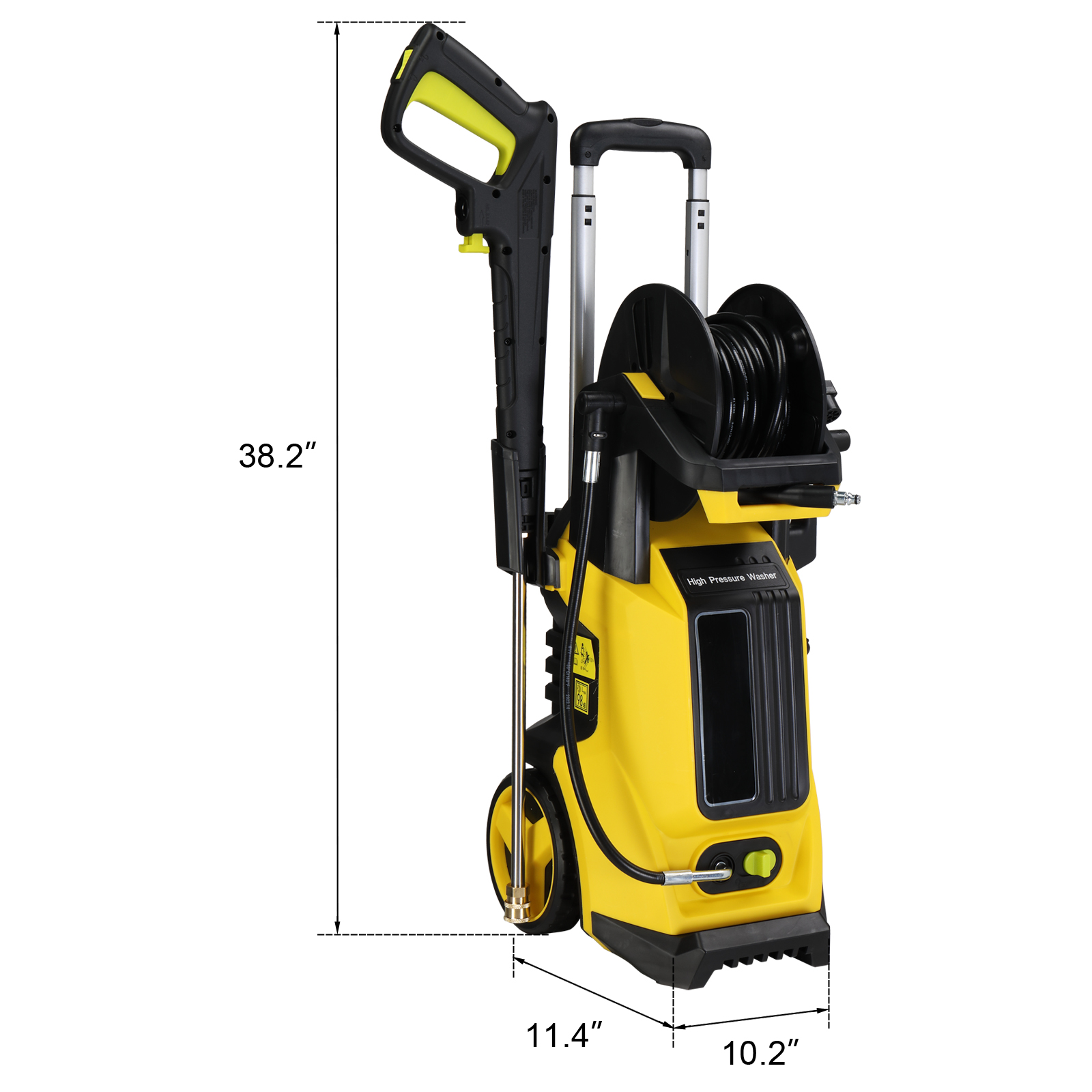 3800 PSI 1800W Electric Pressure Washer with Hose and Spray Gun view 1