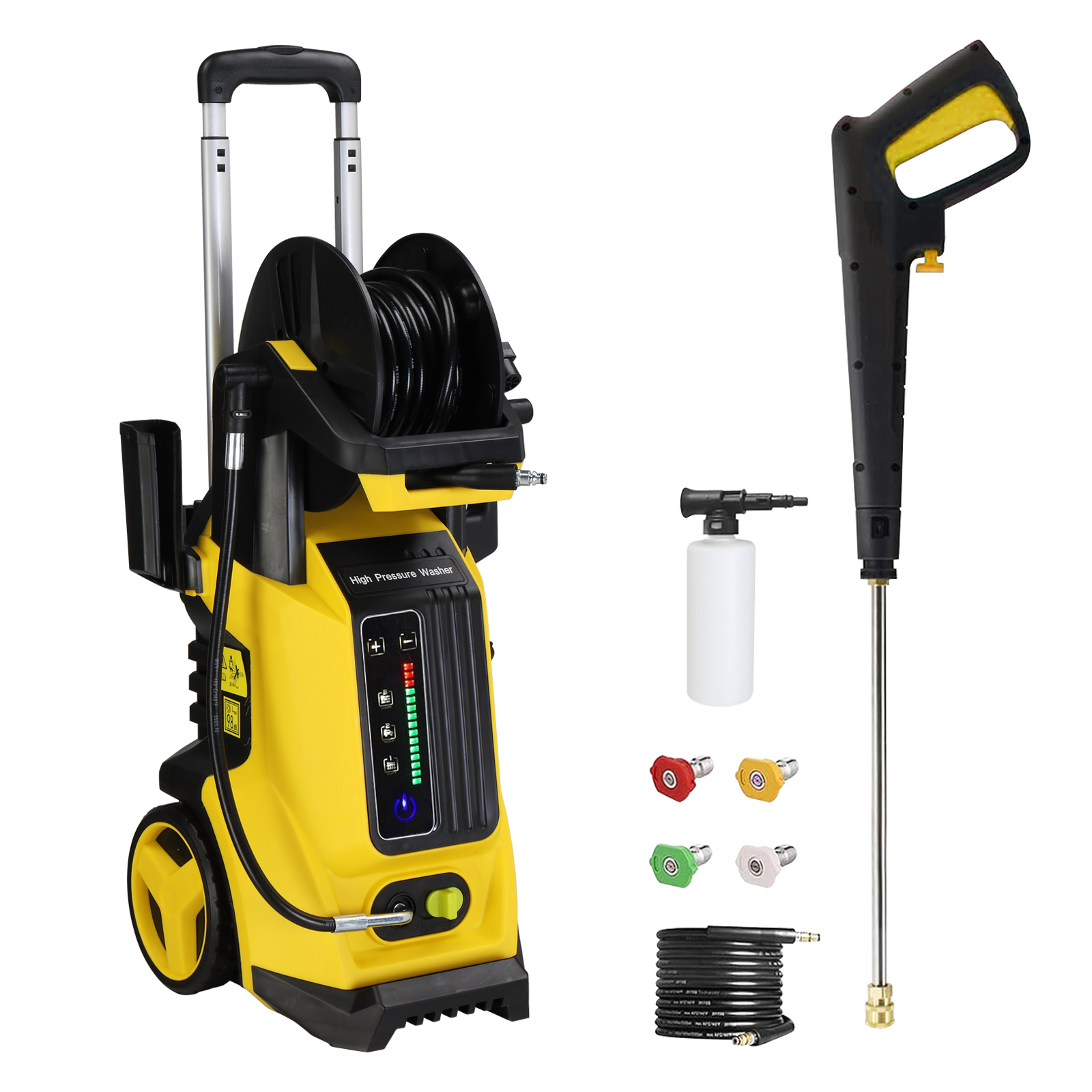 3800 PSI 1800W Electric Pressure Washer with Hose and Spray Gun view 2