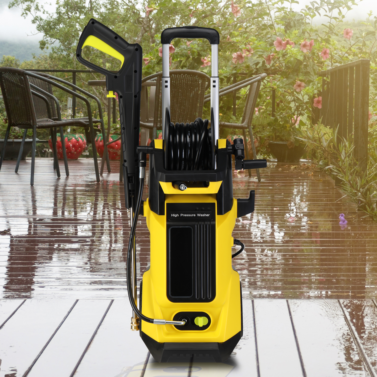 3800 PSI 1800W Electric Pressure Washer with Hose and Spray Gun view 4