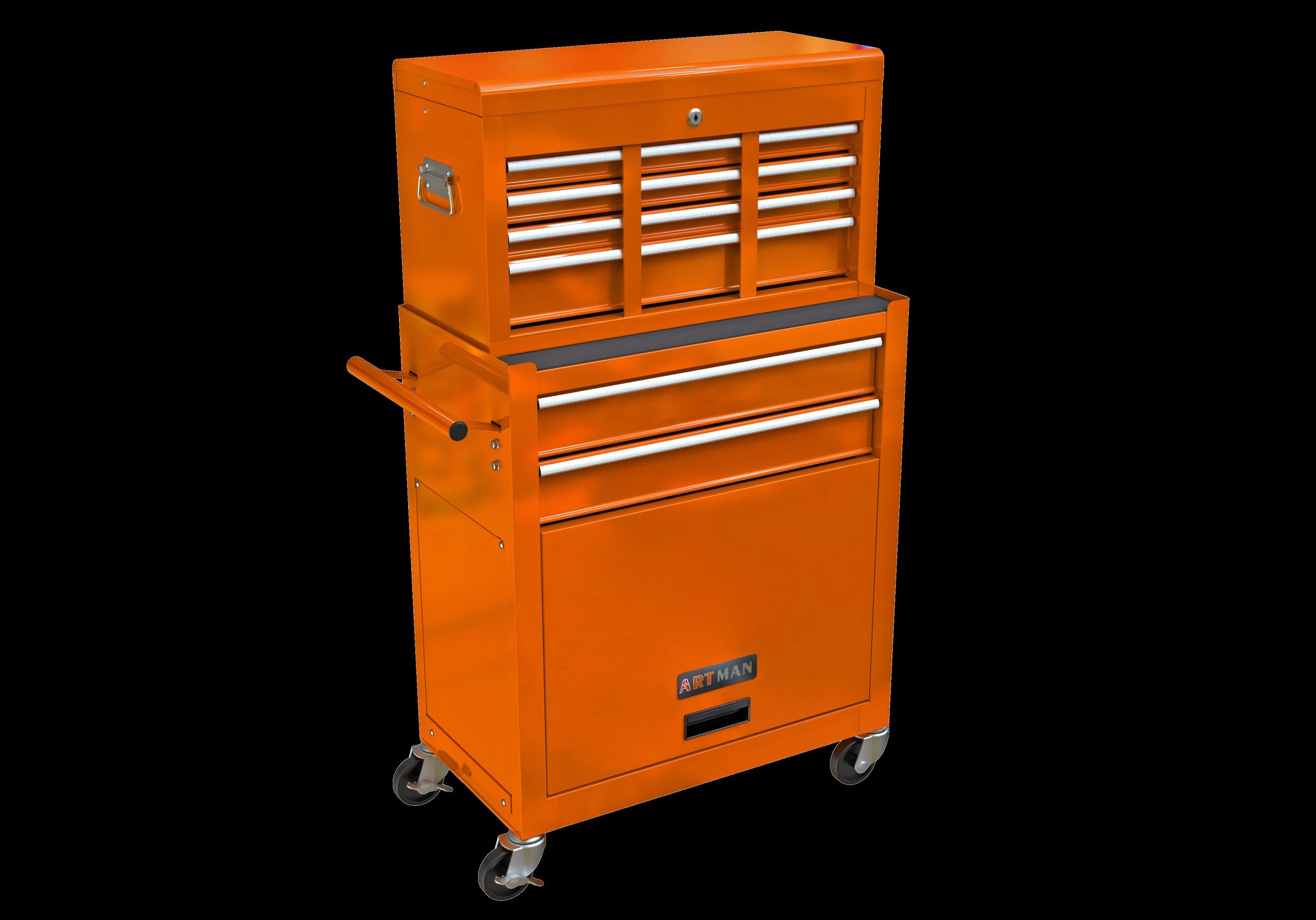 8-Drawer Rolling Tool Chest with Lockable Storage view 7