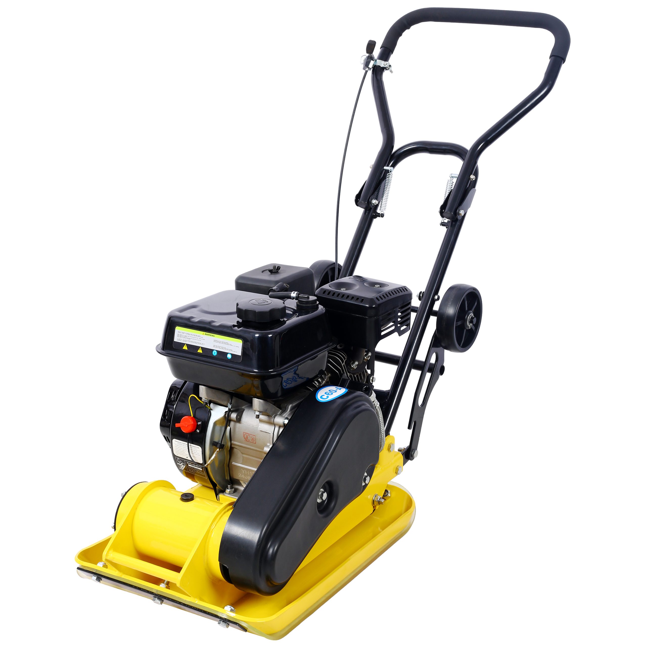 7 HP Gas Plate Compactor with Transport Wheels view 1