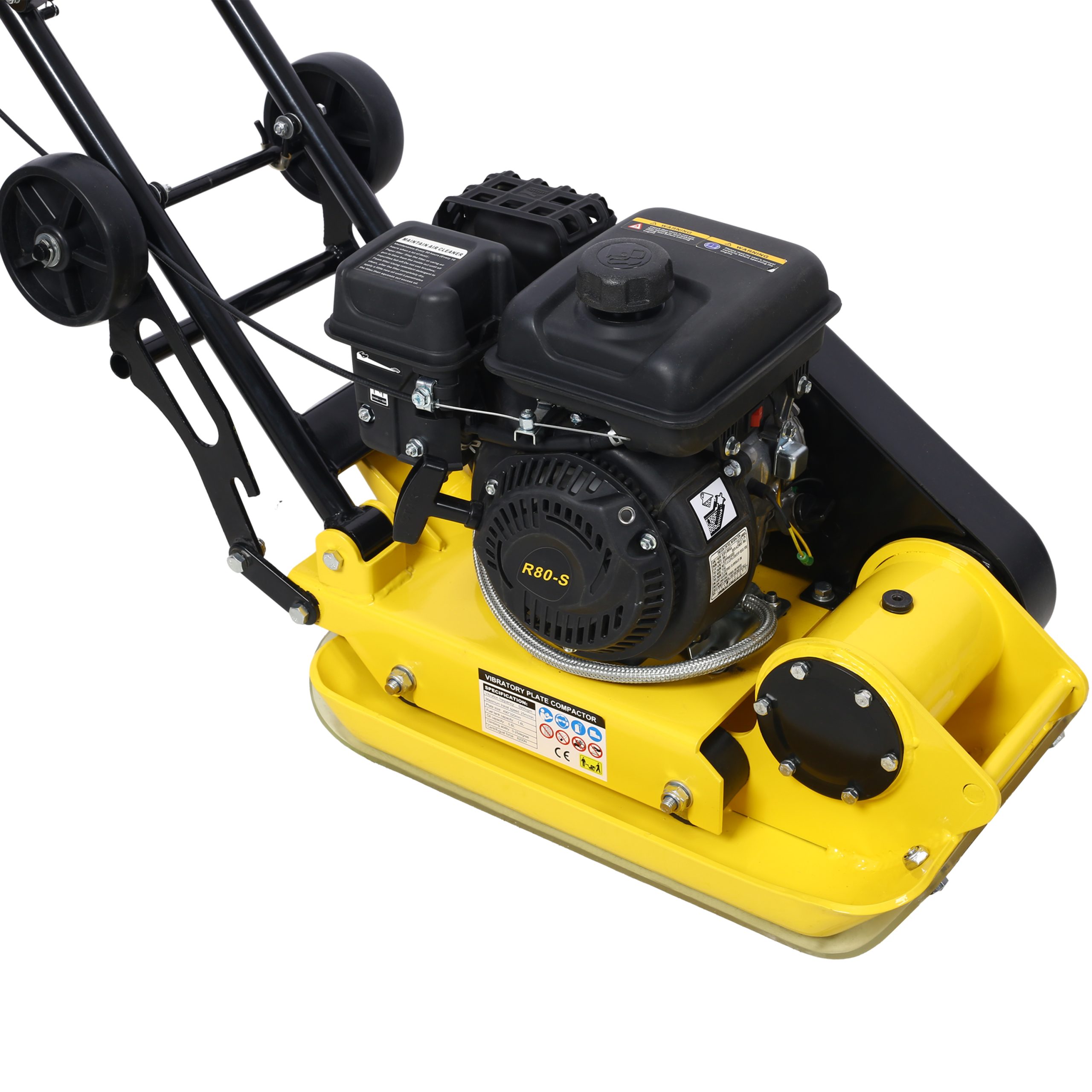 2.5HP Plate Compactor Gas 79.7cc 8200N Force Construction Concrete Tamper Machine Power Paver view 4