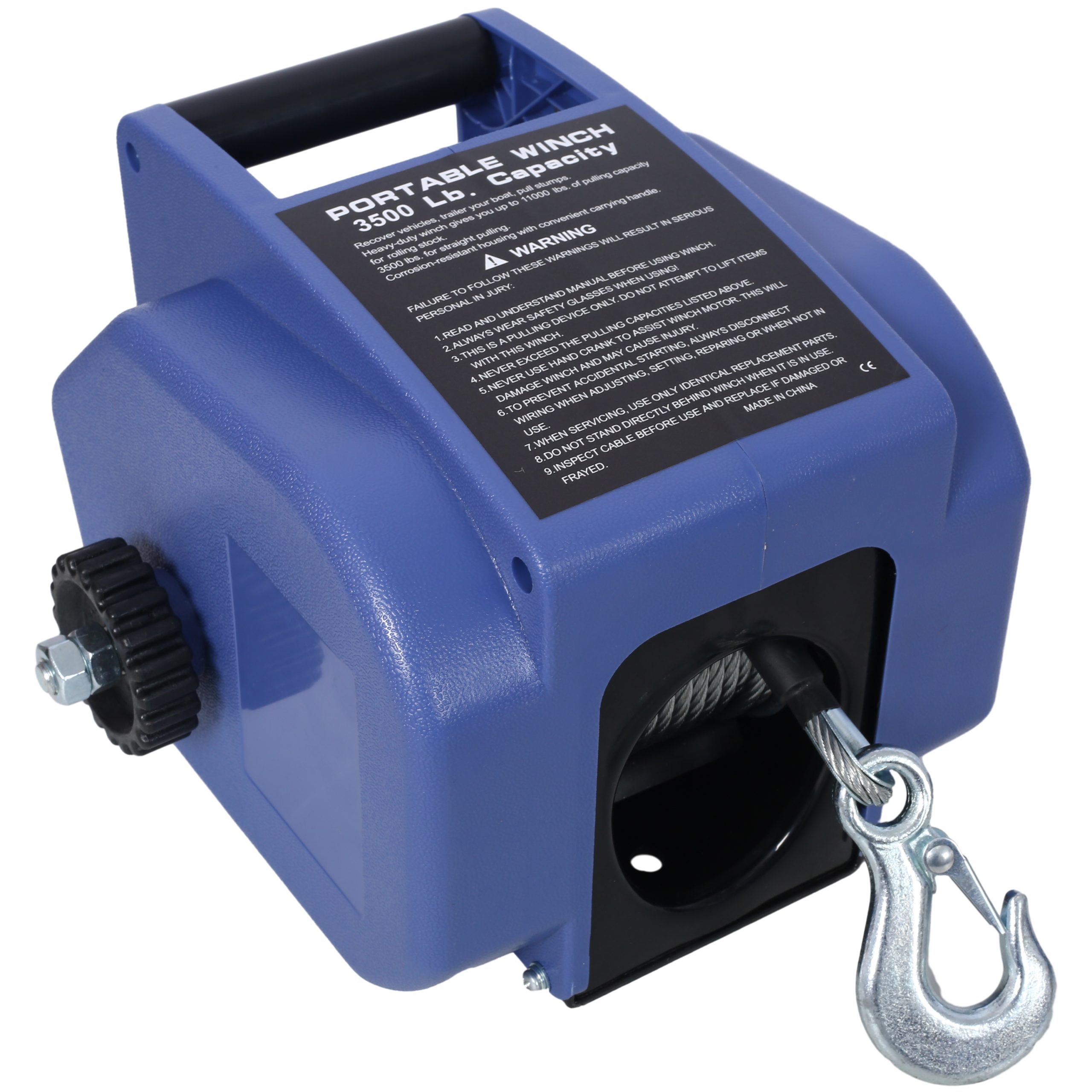 6,000 lb Reversible Electric Trailer Winch view 4