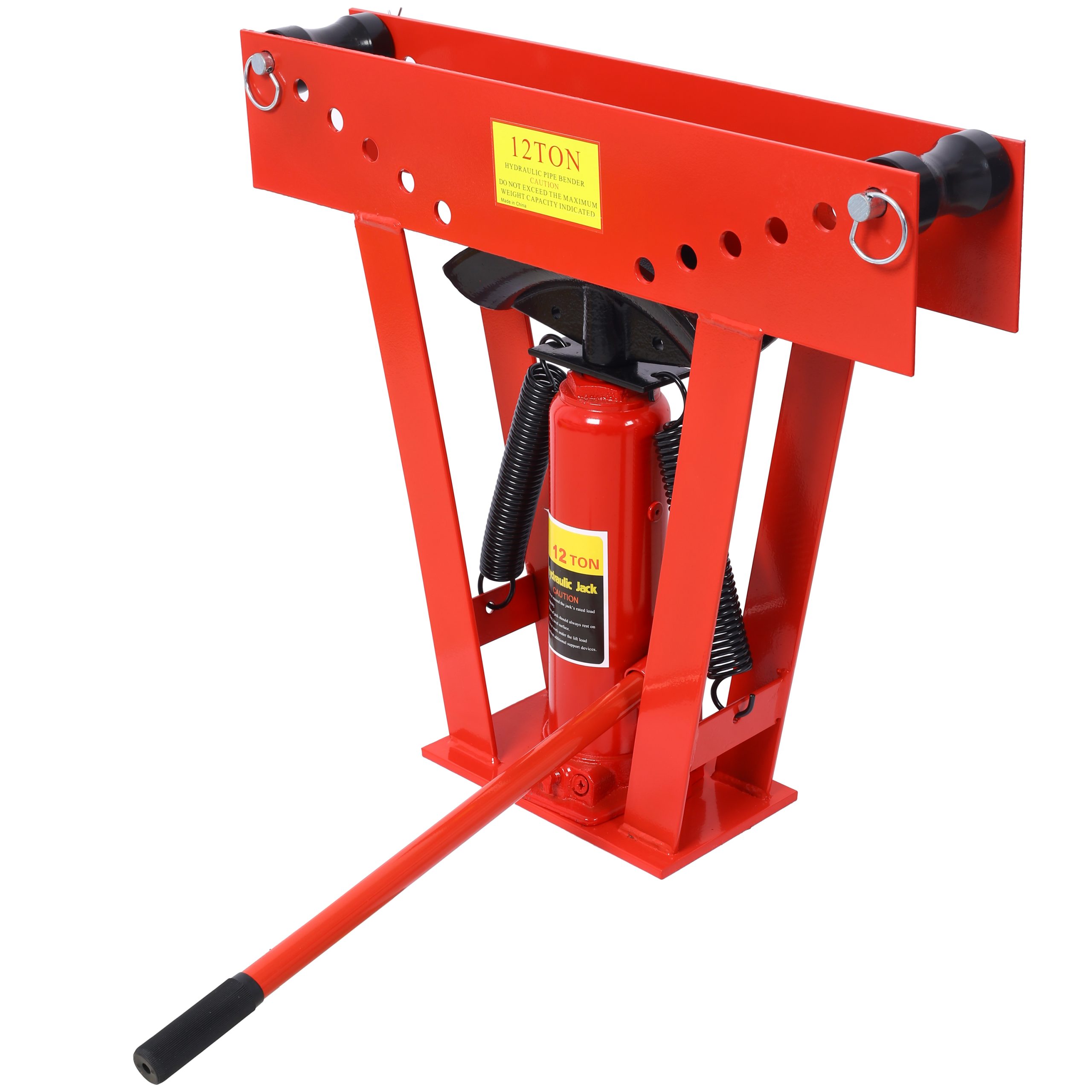 12 Ton Pipe Bender Manual Hydraulic, Piping Bending Exhaust Tube Fabric with 6 Dies view 4