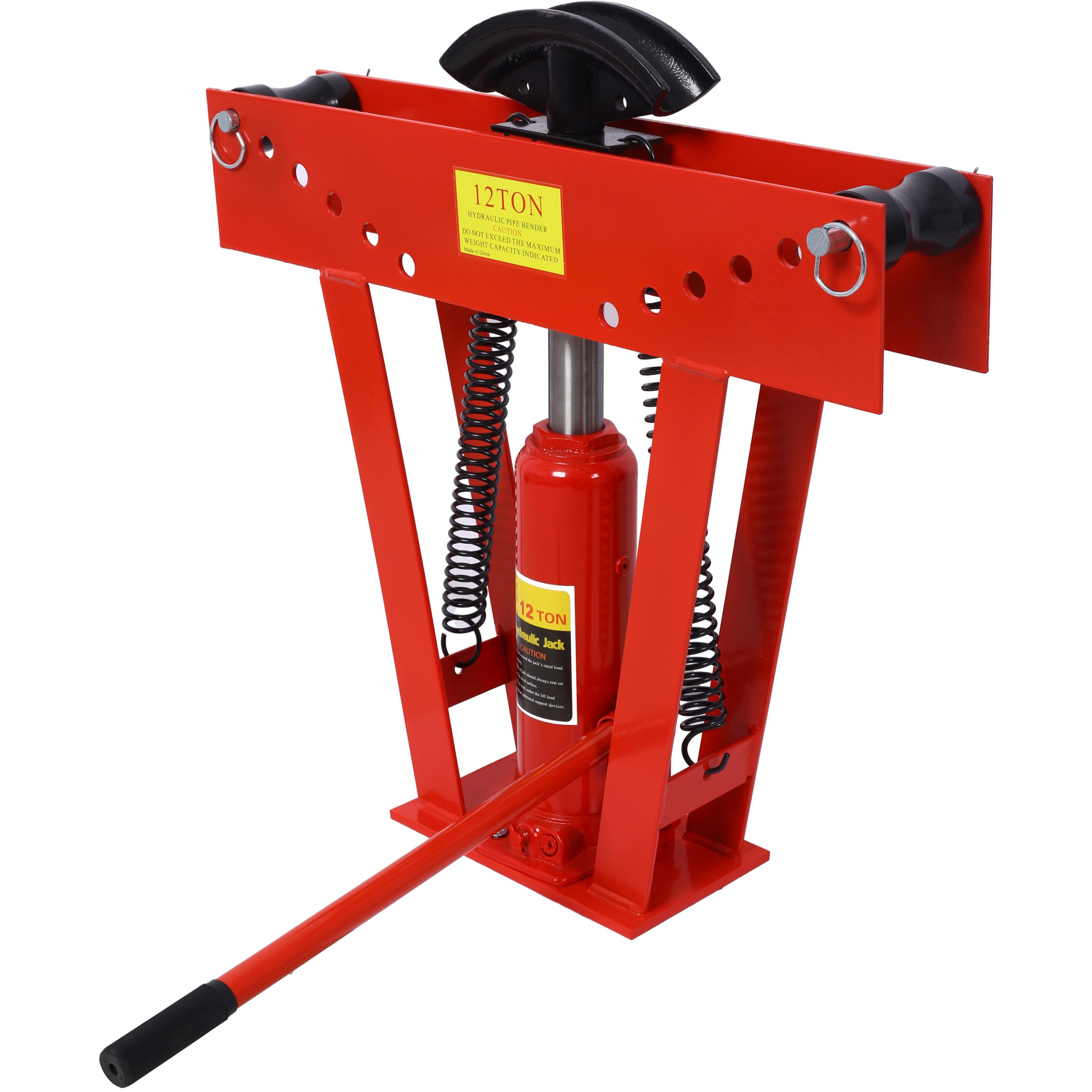 12 Ton Pipe Bender Manual Hydraulic, Piping Bending Exhaust Tube Fabric with 6 Dies view 2