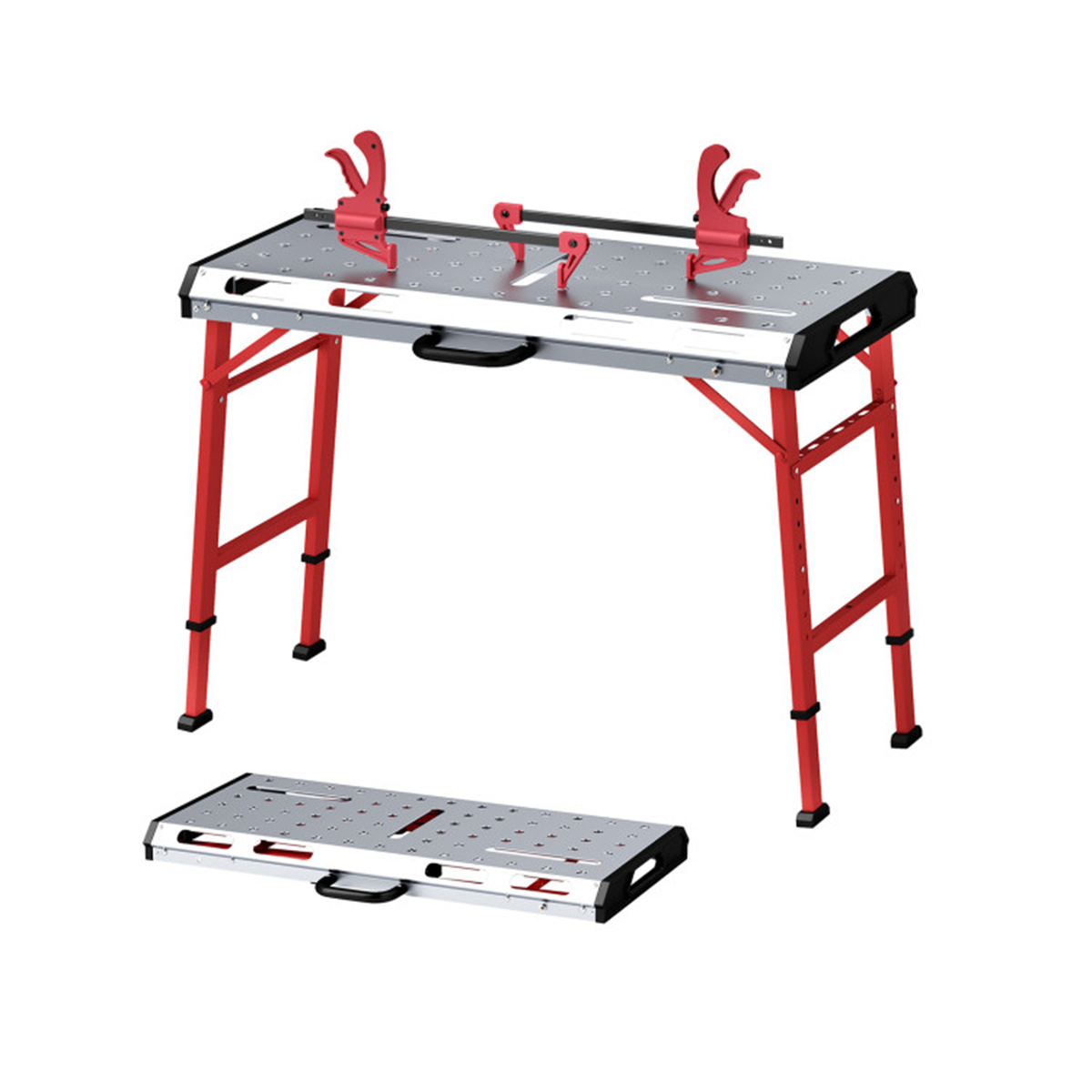 42 x 21 in Steel Welding Table with Clamps view 1