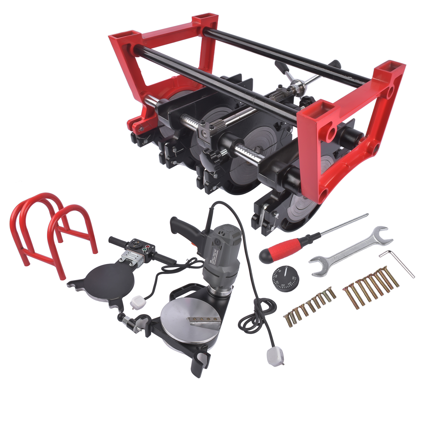 PP PE PVC Butt Fusion Welding Machine Manual 4Clamps Pipe Fusion Welder 63-160MM view 1