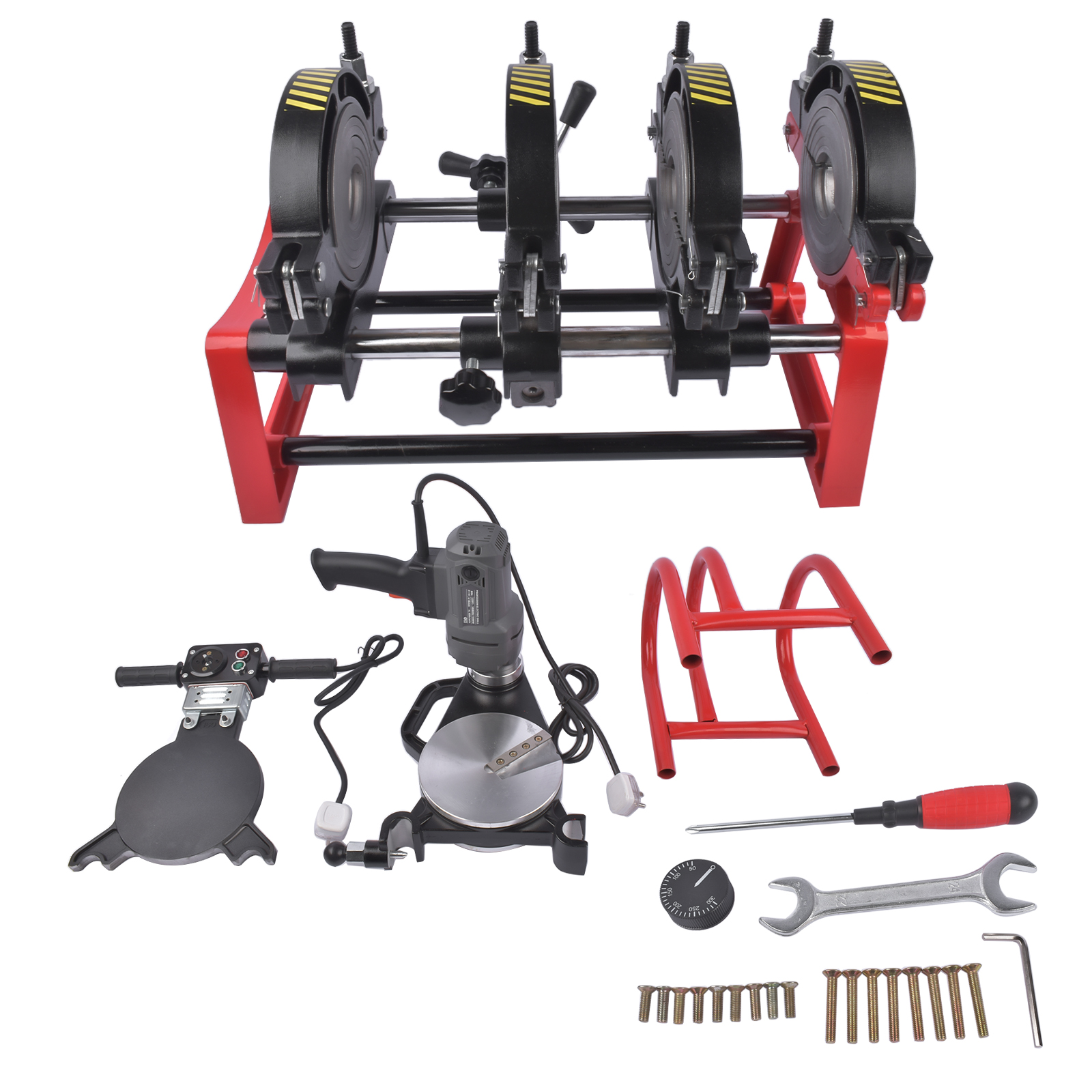 PP PE PVC Butt Fusion Welding Machine Manual 4Clamps Pipe Fusion Welder 63-160MM view 6