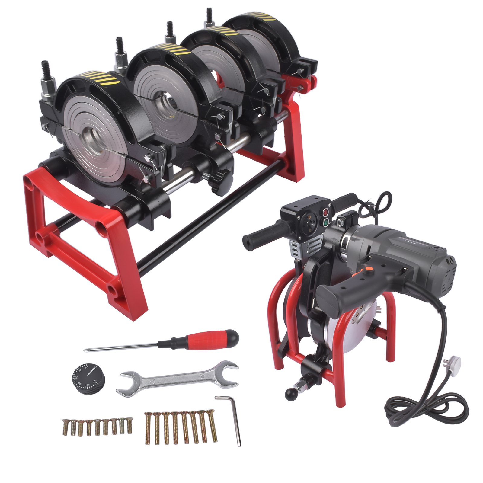 PP PE PVC Butt Fusion Welding Machine Manual 4Clamps Pipe Fusion Welder 63-160MM view 7