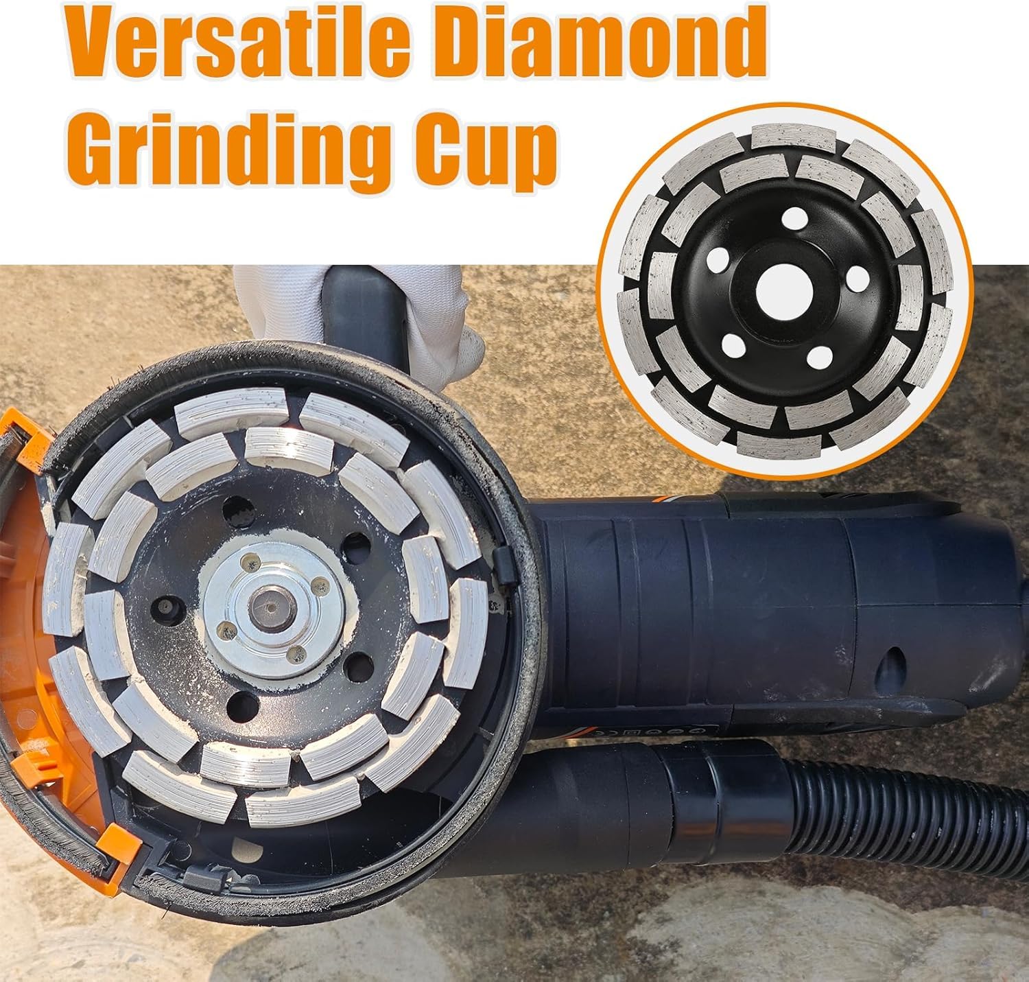1,500W Variable-Speed Concrete Surfacing Grinder view 4