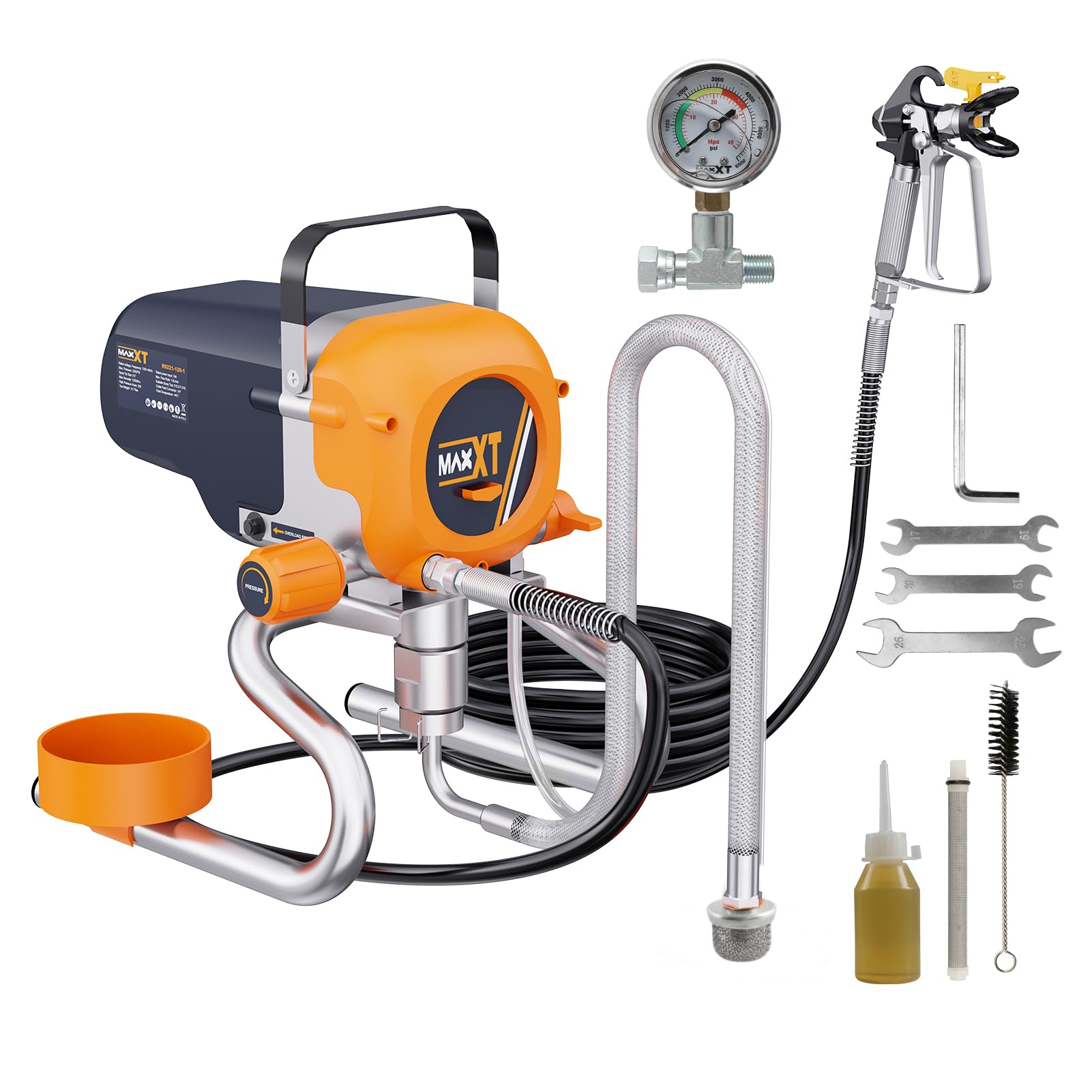 Airless Paint Sprayers, 3300PSI Motorized Paint Sprayer with Stand view 1