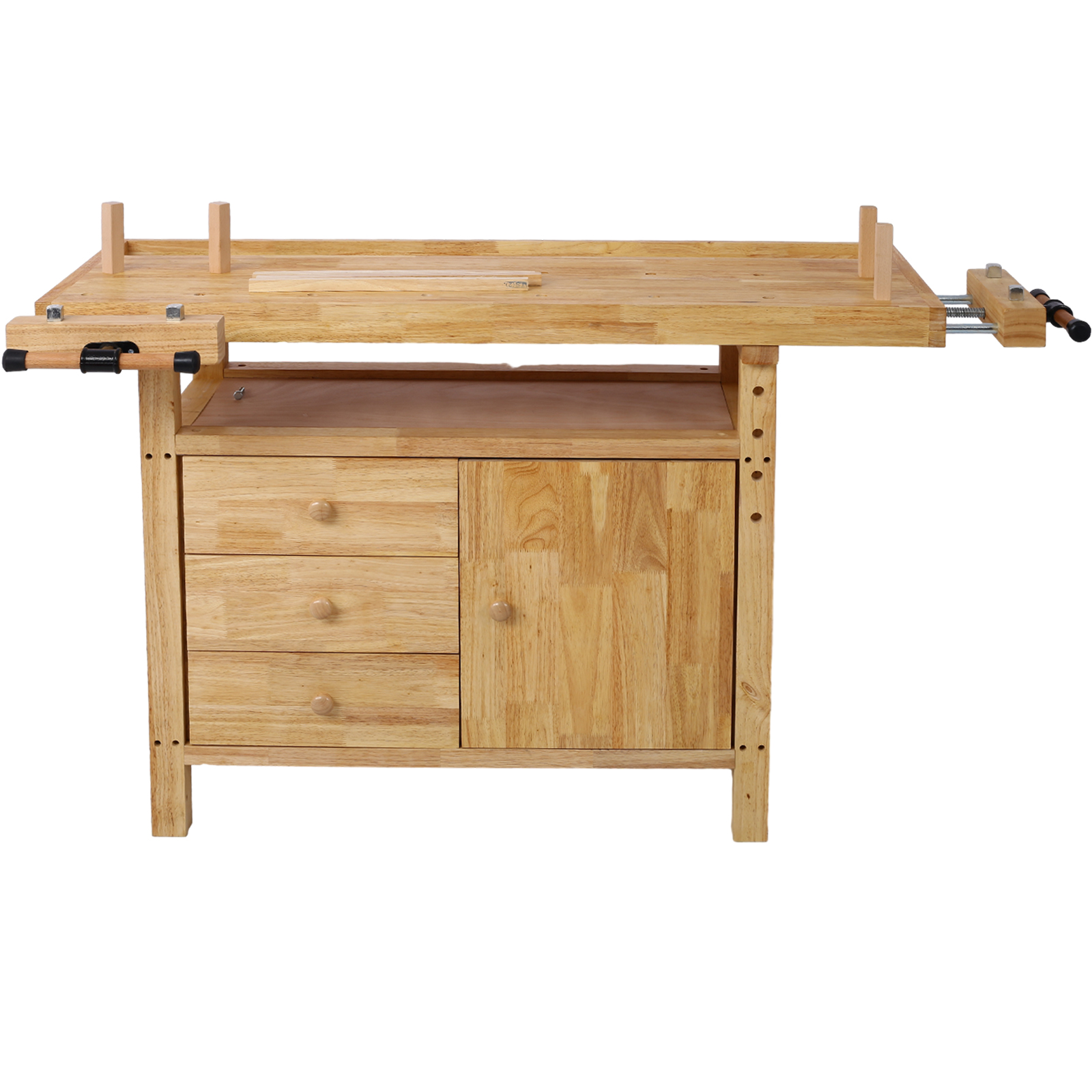 Wood Workbench – Wooden Workbench for Garage Workshop and Home view 1
