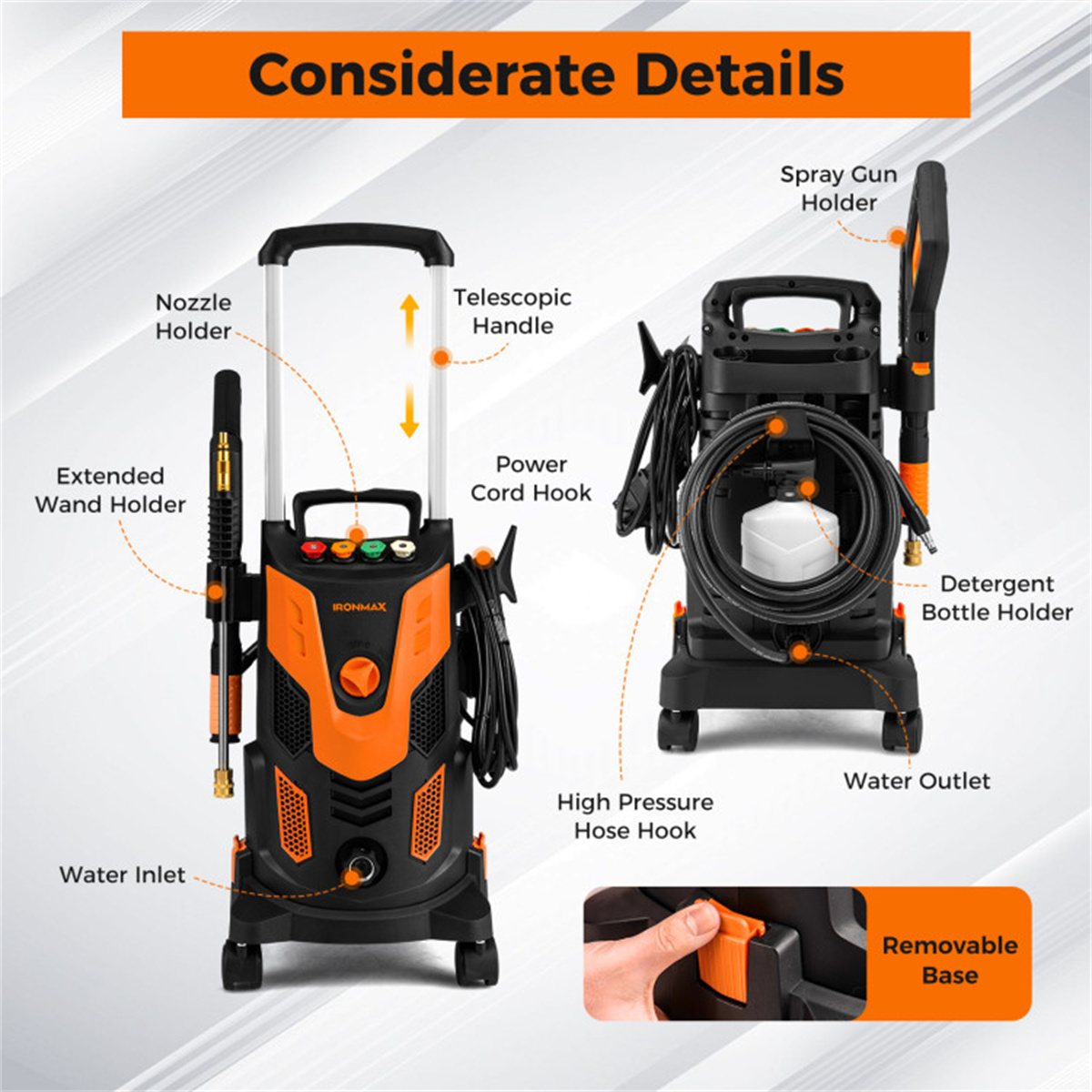 2,300 PSI Electric Pressure Washer view 3