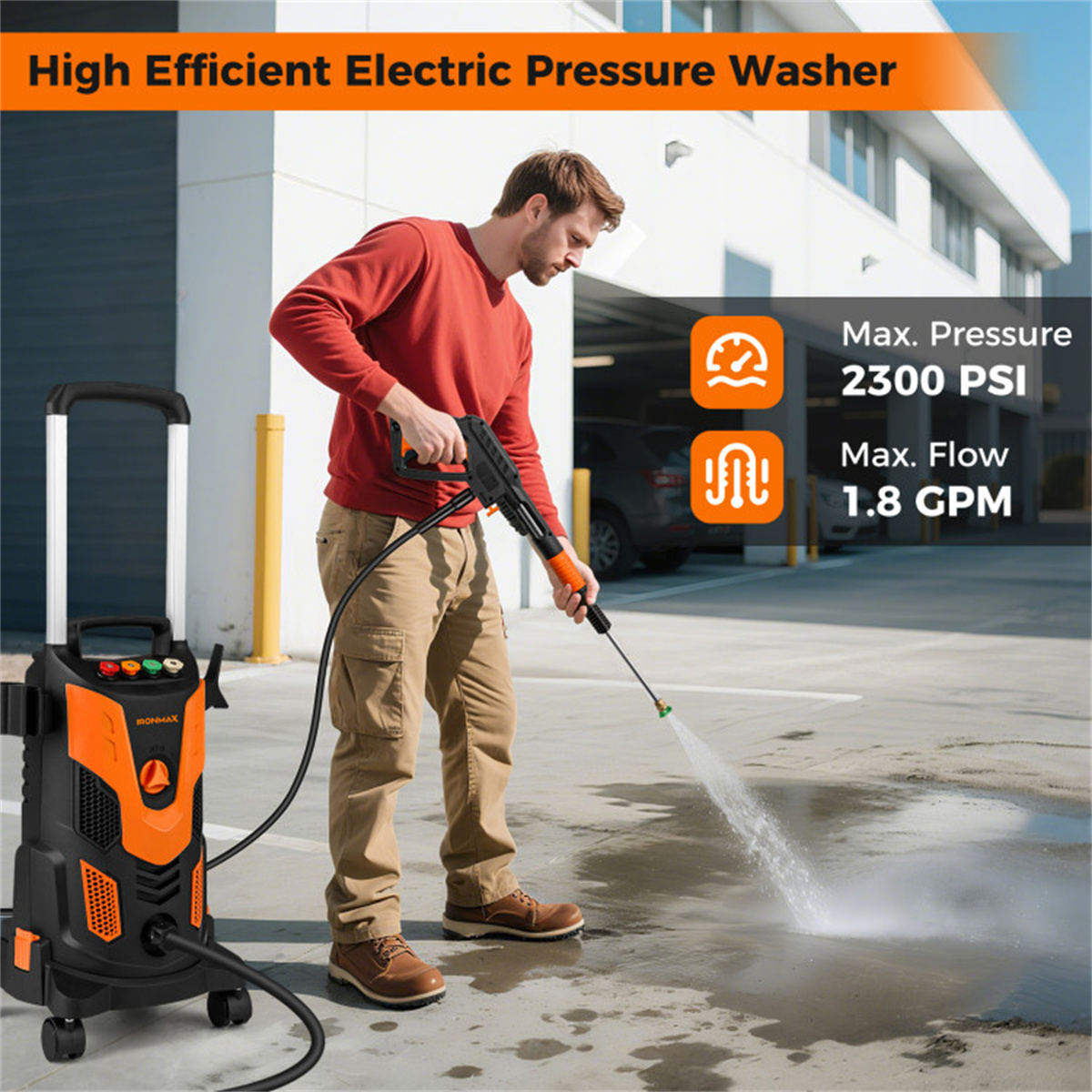 2,300 PSI Electric Pressure Washer view 2