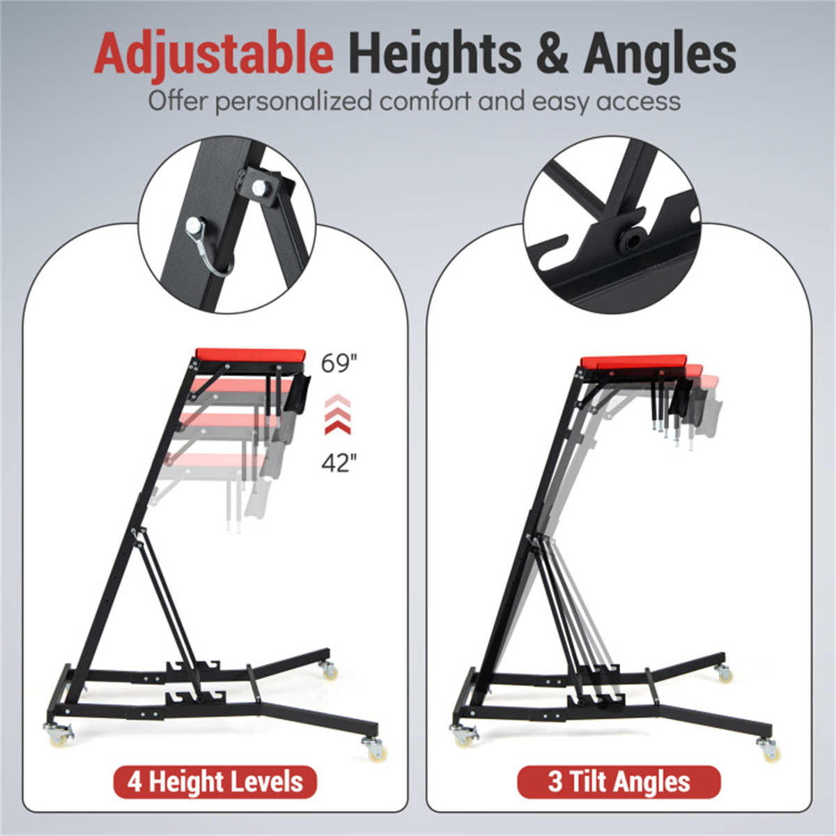 400 lb Adjustable Automotive Topside Creeper view 6