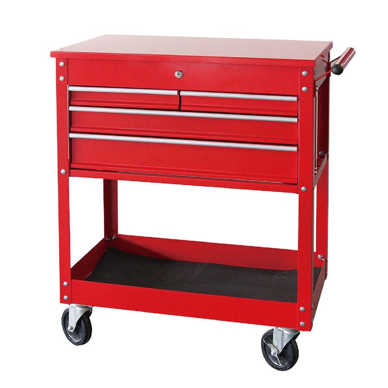 34-Inch 3 Drawer Tool Service Cart – Heavy-Duty Steel Workshop Cart TC32BG1