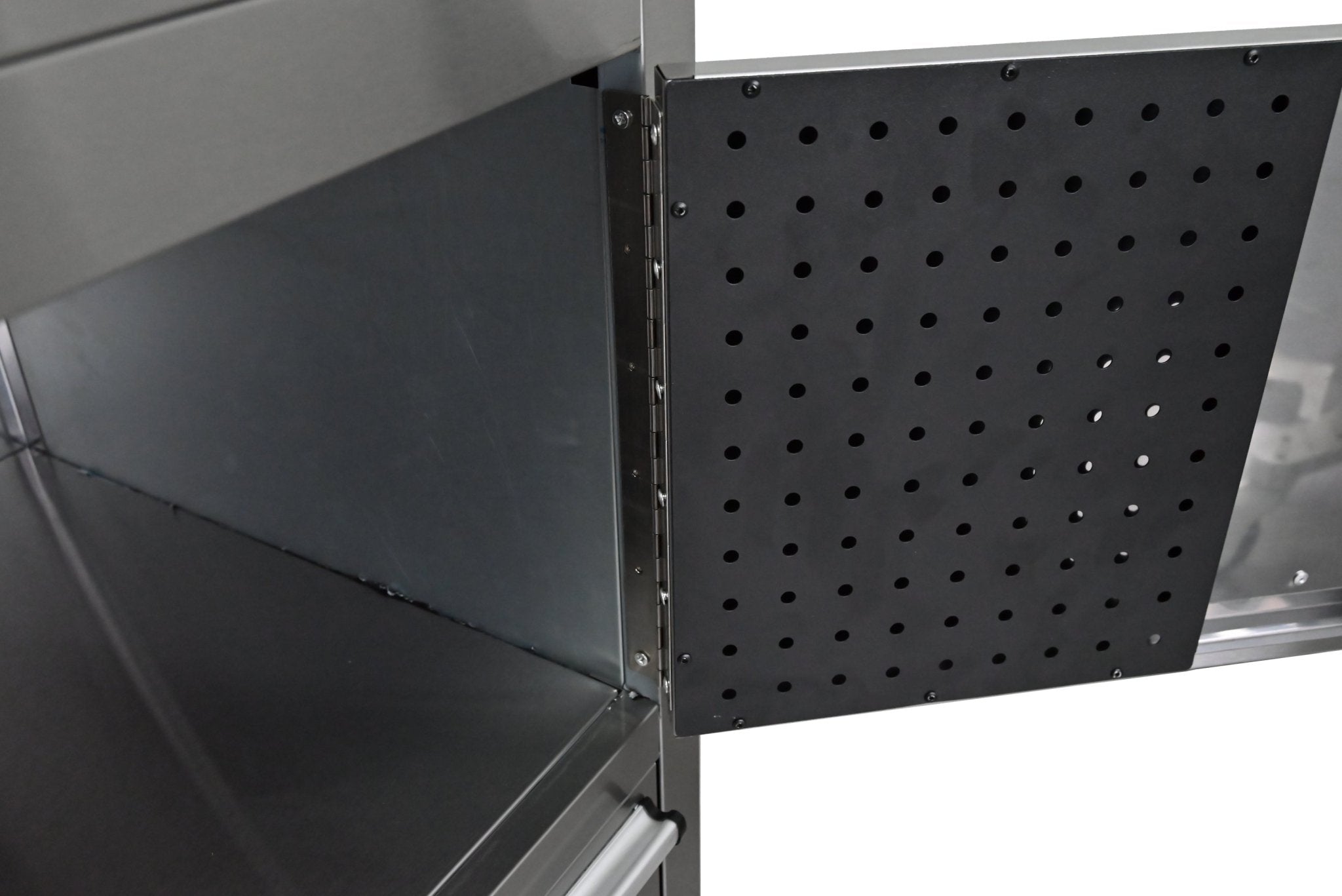 41-Inch 14-Drawer Stainless Steel Tool Bench with 5” Locking Casters – TB4118S view 5
