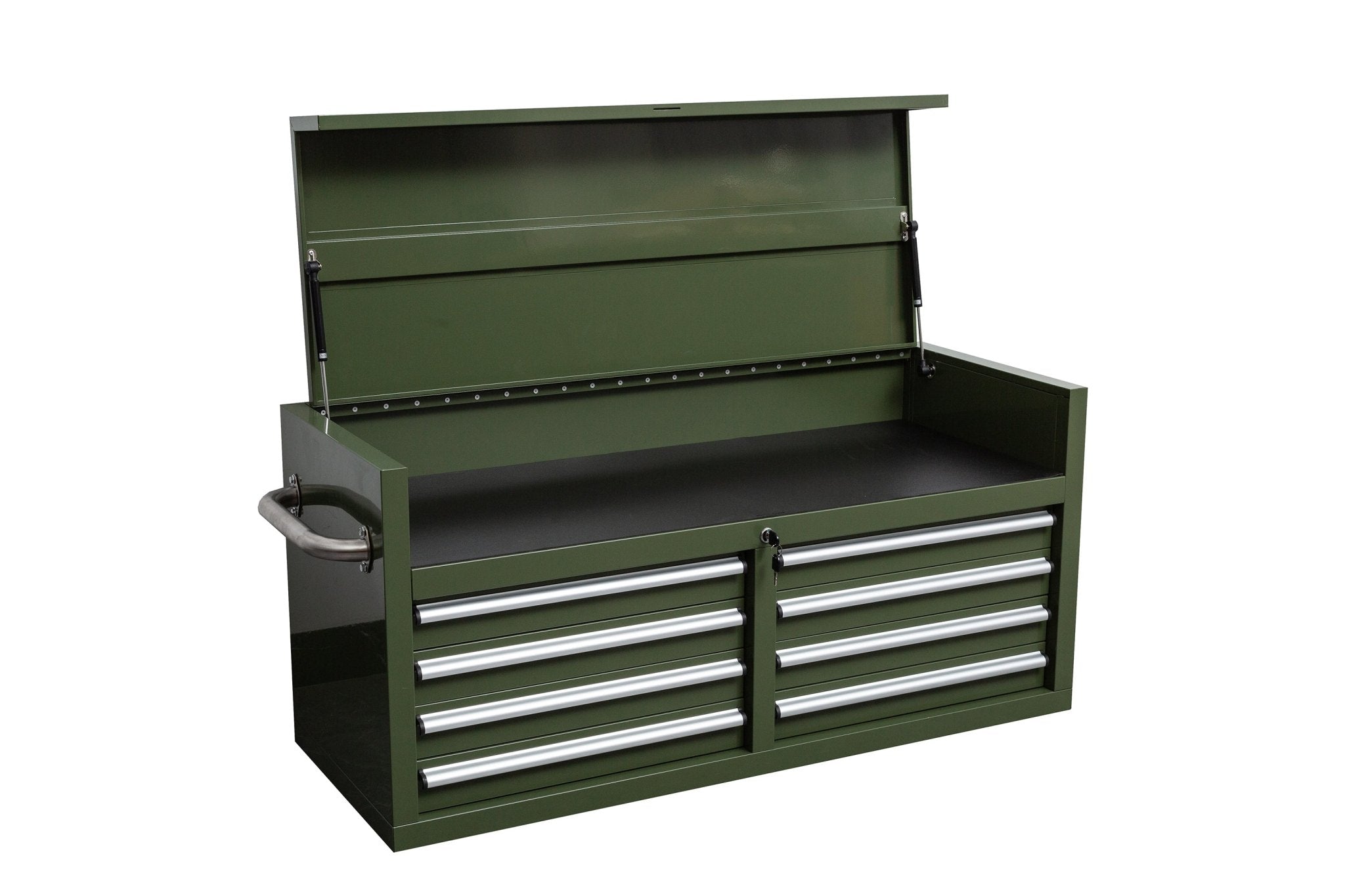 46″ Heavy-Duty 8-Drawer Upper Tool Chest – Steel Workshop Storage Cabinet view 5