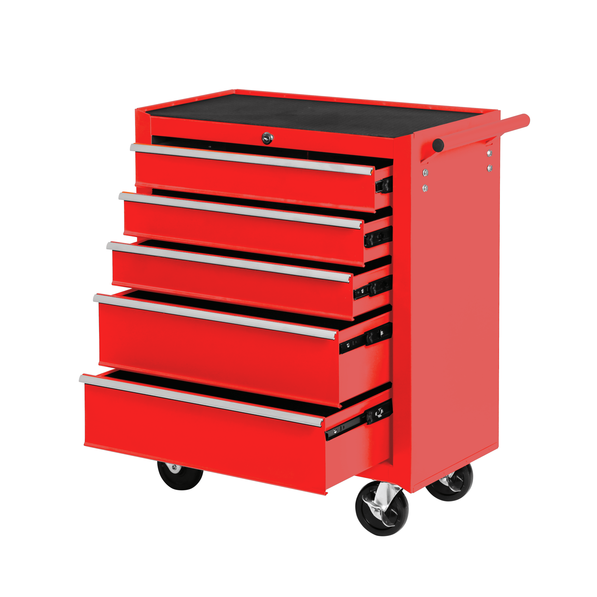 5 Drawer Garage Tool Cabinet Heavy Duty Steel Rolling Storage with Casters 31305 view 2
