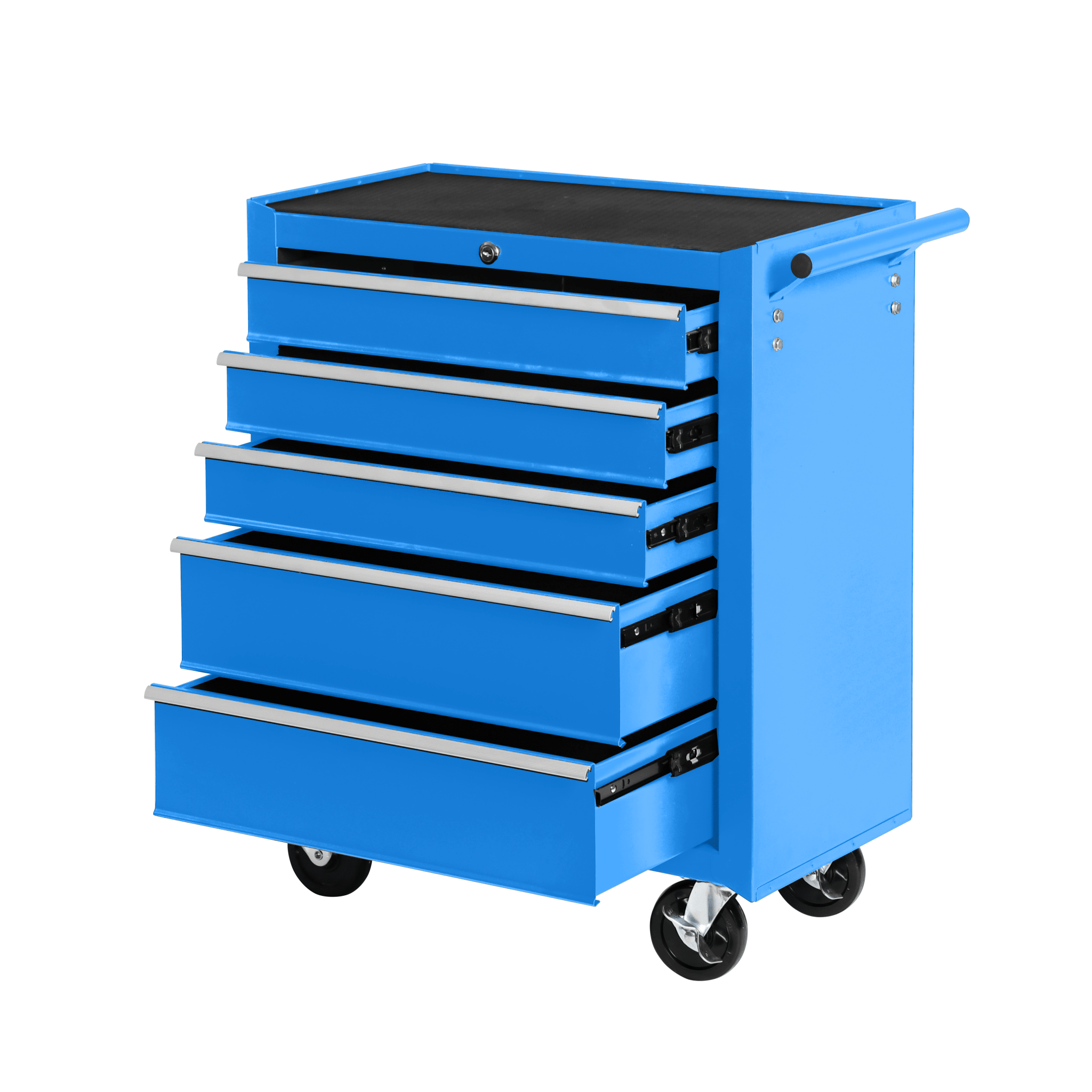 5 Drawer Garage Tool Cabinet Heavy Duty Steel Rolling Storage with Casters 31305 view 3