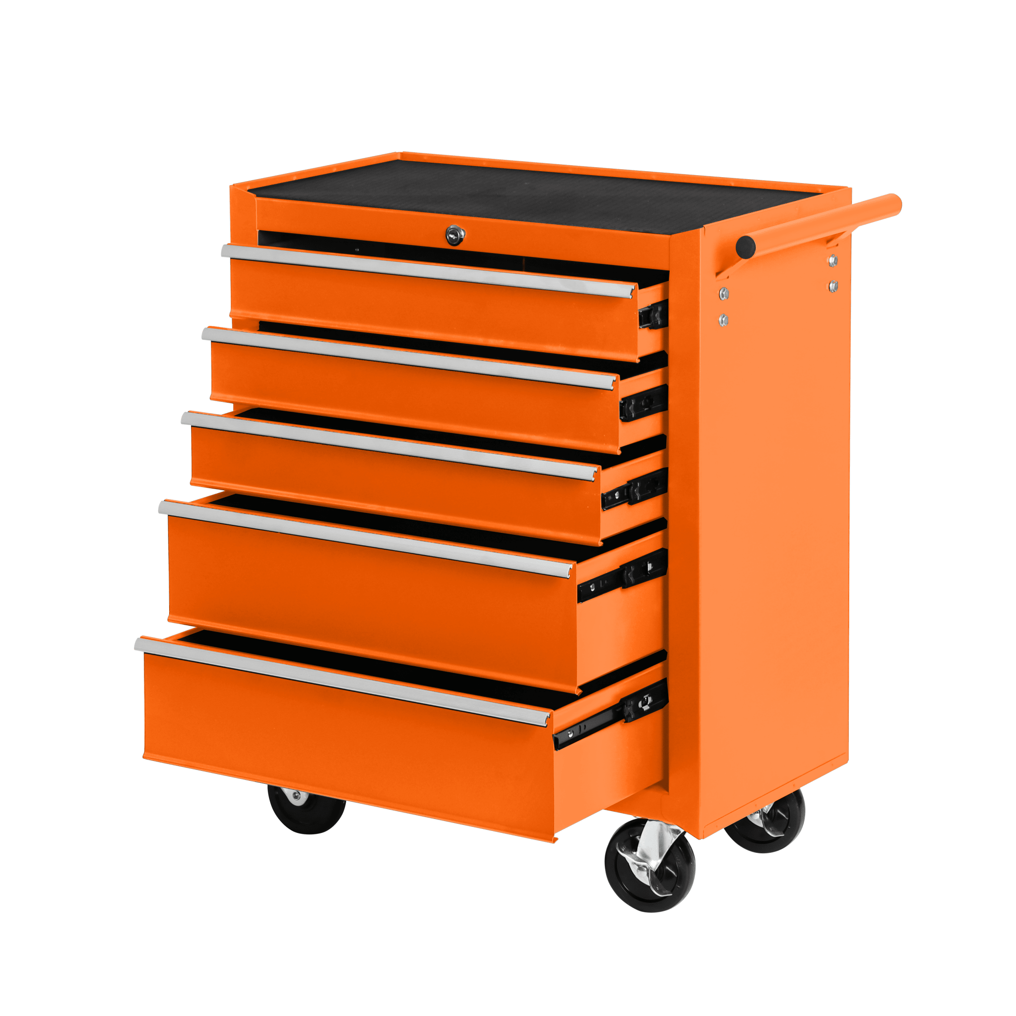 5 Drawer Garage Tool Cabinet Heavy Duty Steel Rolling Storage with Casters 31305 view 4