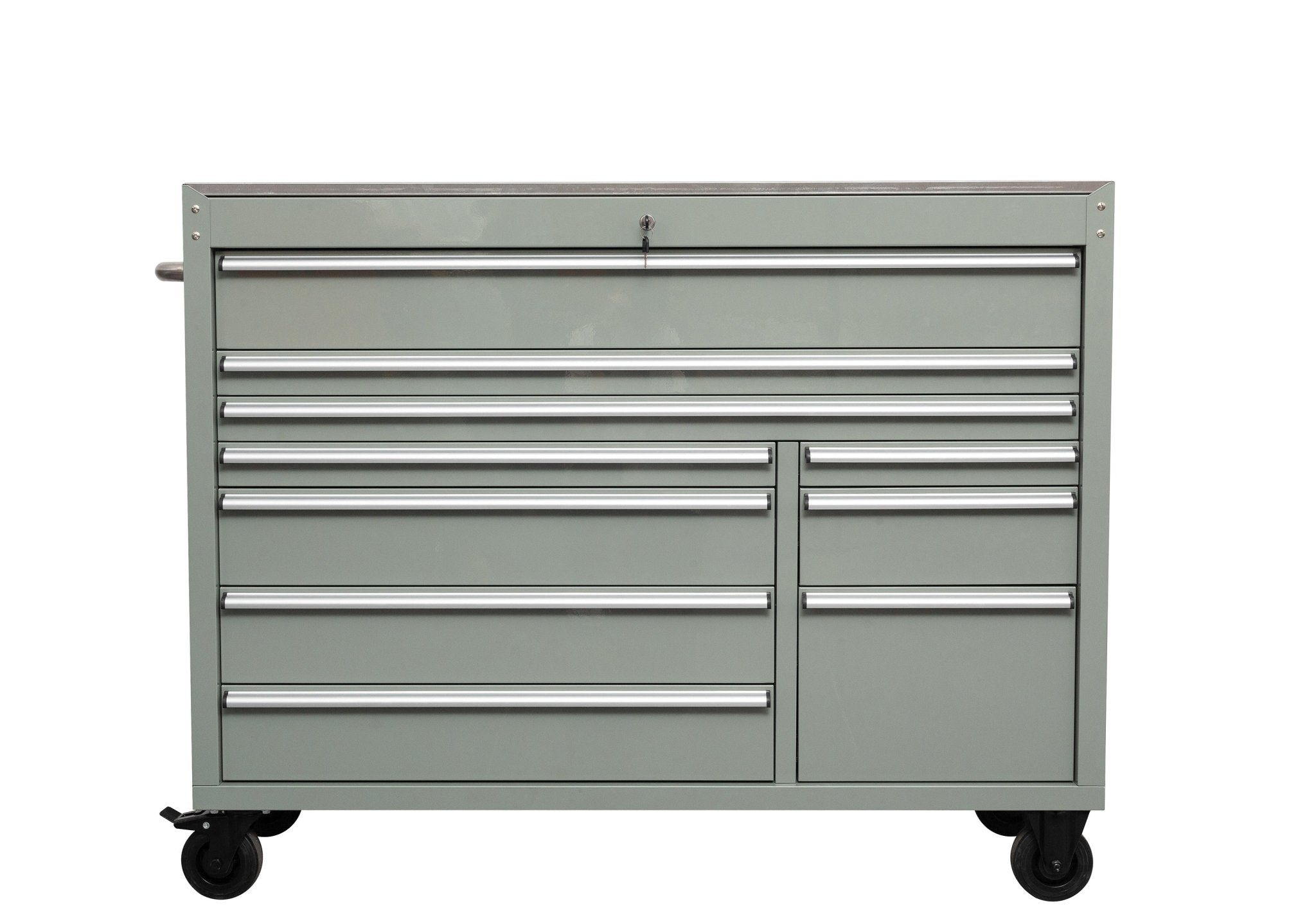 55″ Siebel Tool Bench with Stainless Steel Top | 10-Drawer Workstation view 8