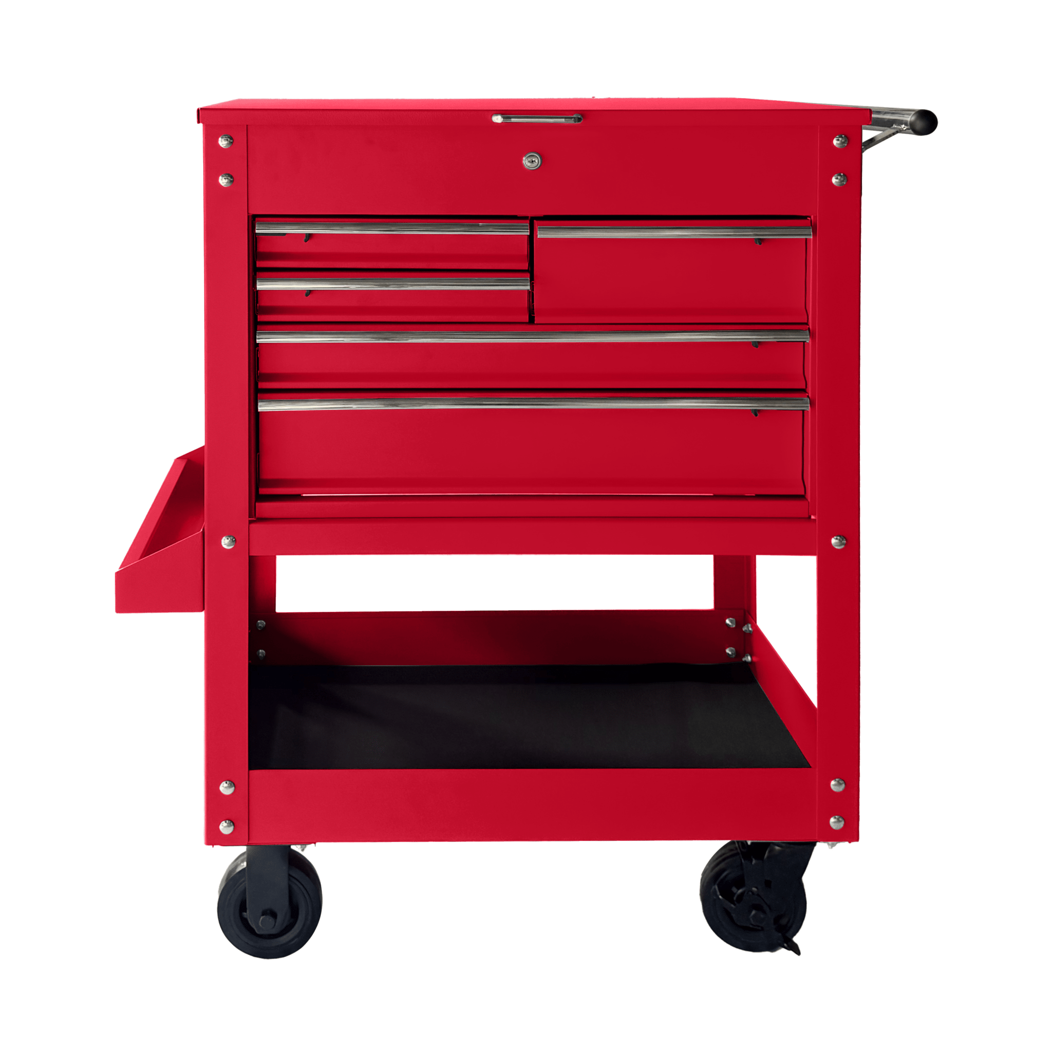 5 Drawer Heavy Duty Rolling Tool Cabinet Steel Garage Storage with Ball Bearing Slides view 7