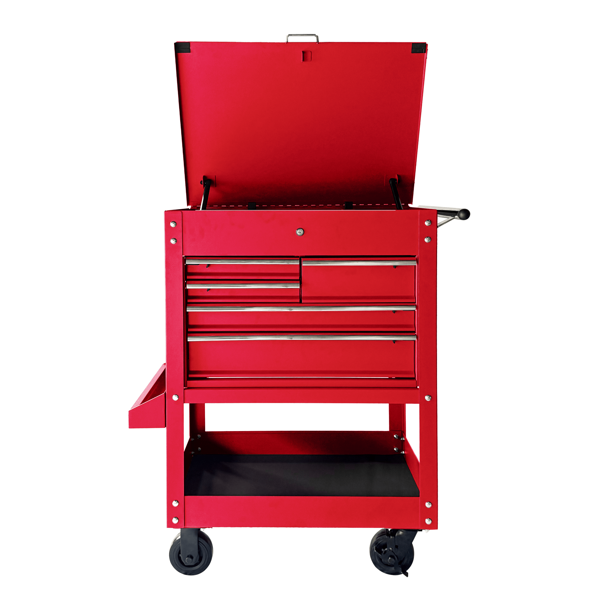 5 Drawer Heavy Duty Rolling Tool Cabinet Steel Garage Storage with Ball Bearing Slides view 2