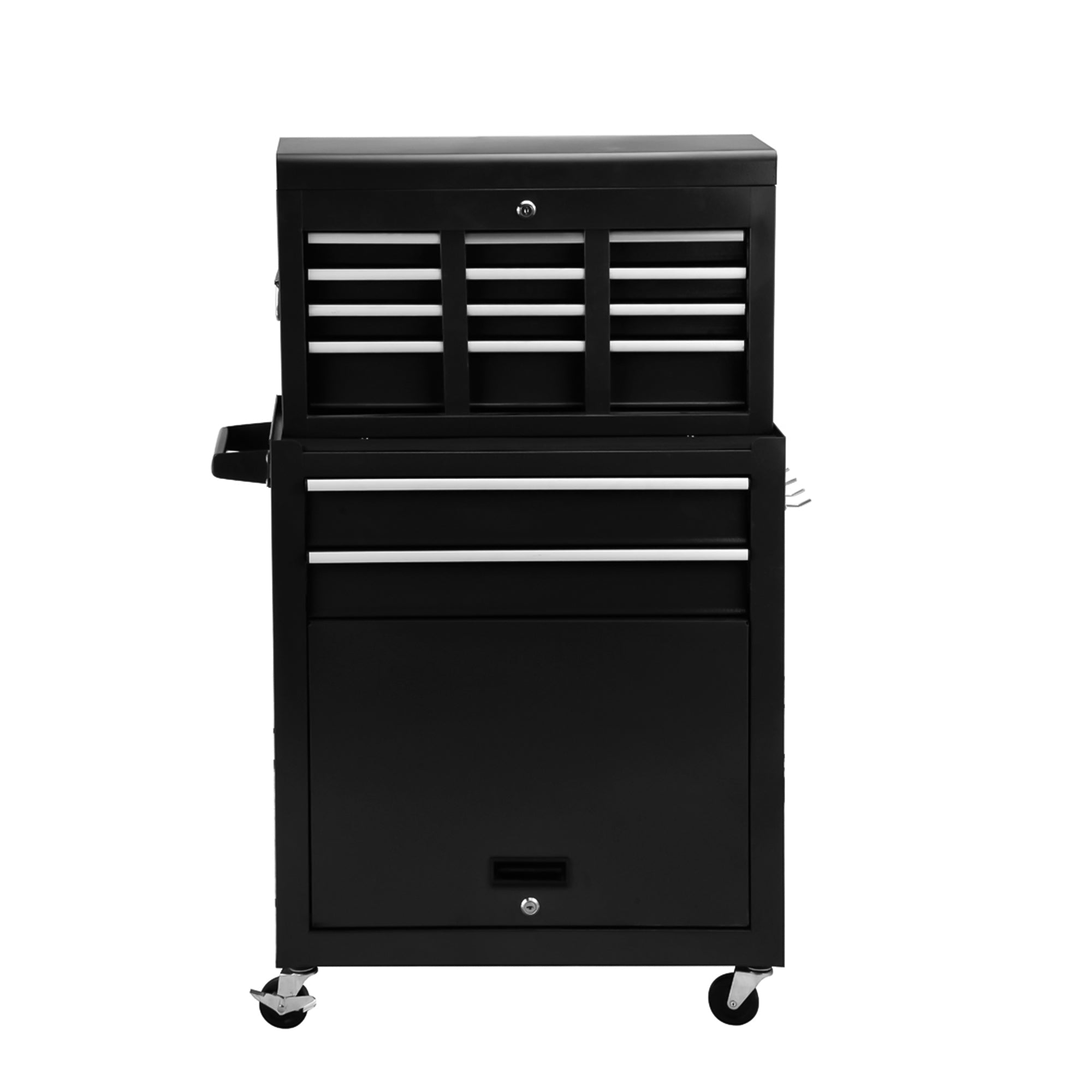 8 Drawer Rolling Tool Cabinet with Casters Heavy Duty Steel Garage Storage view 5