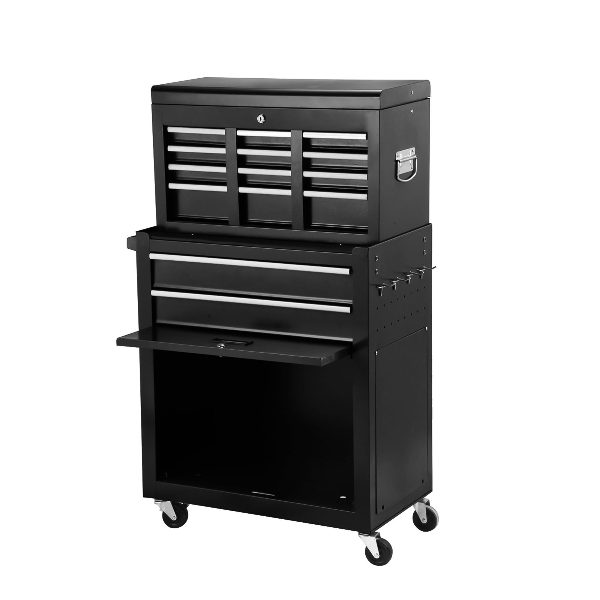 8 Drawer Rolling Tool Cabinet with Casters Heavy Duty Steel Garage Storage view 6