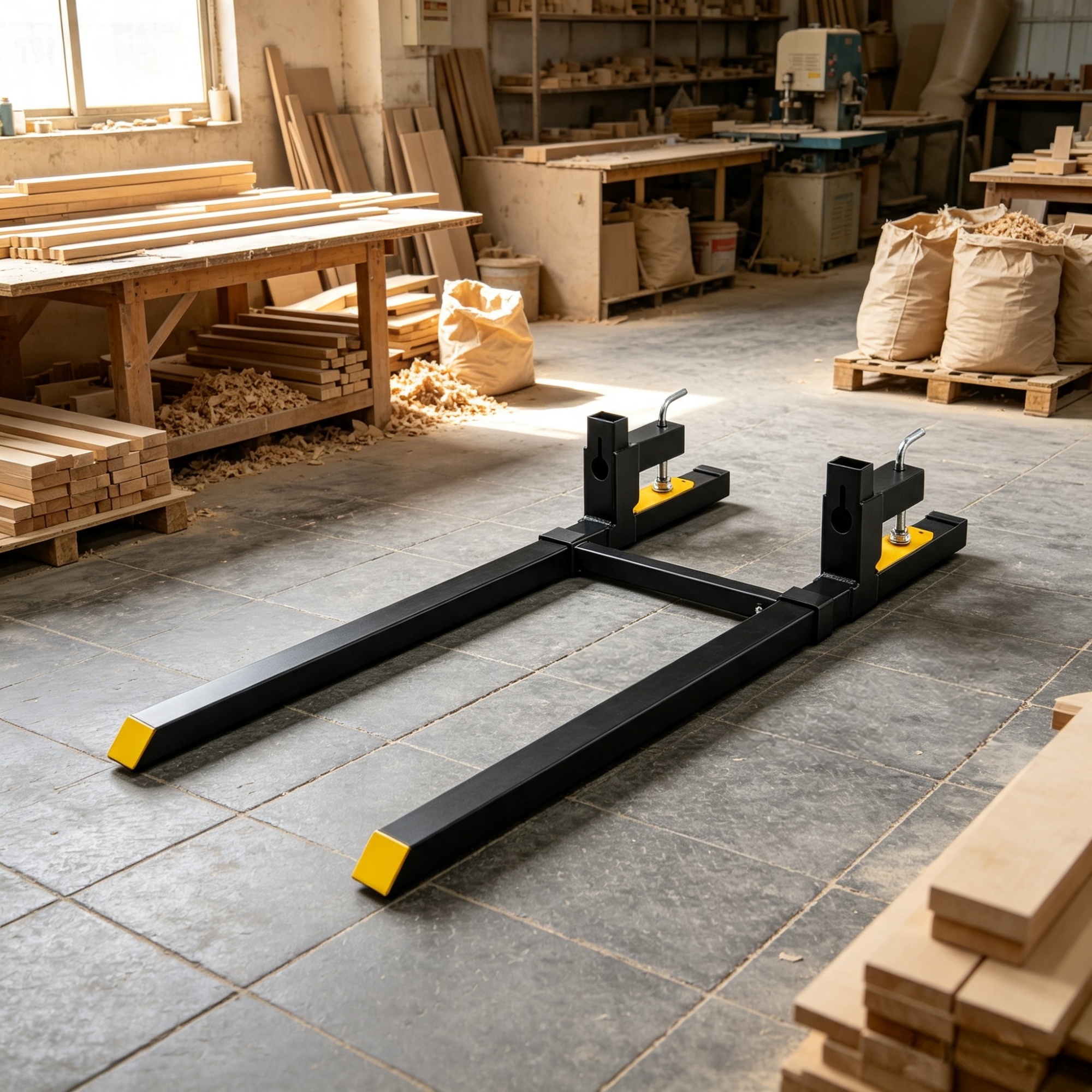 2,000 lb Clamp-On Tractor Pallet Forks view 6