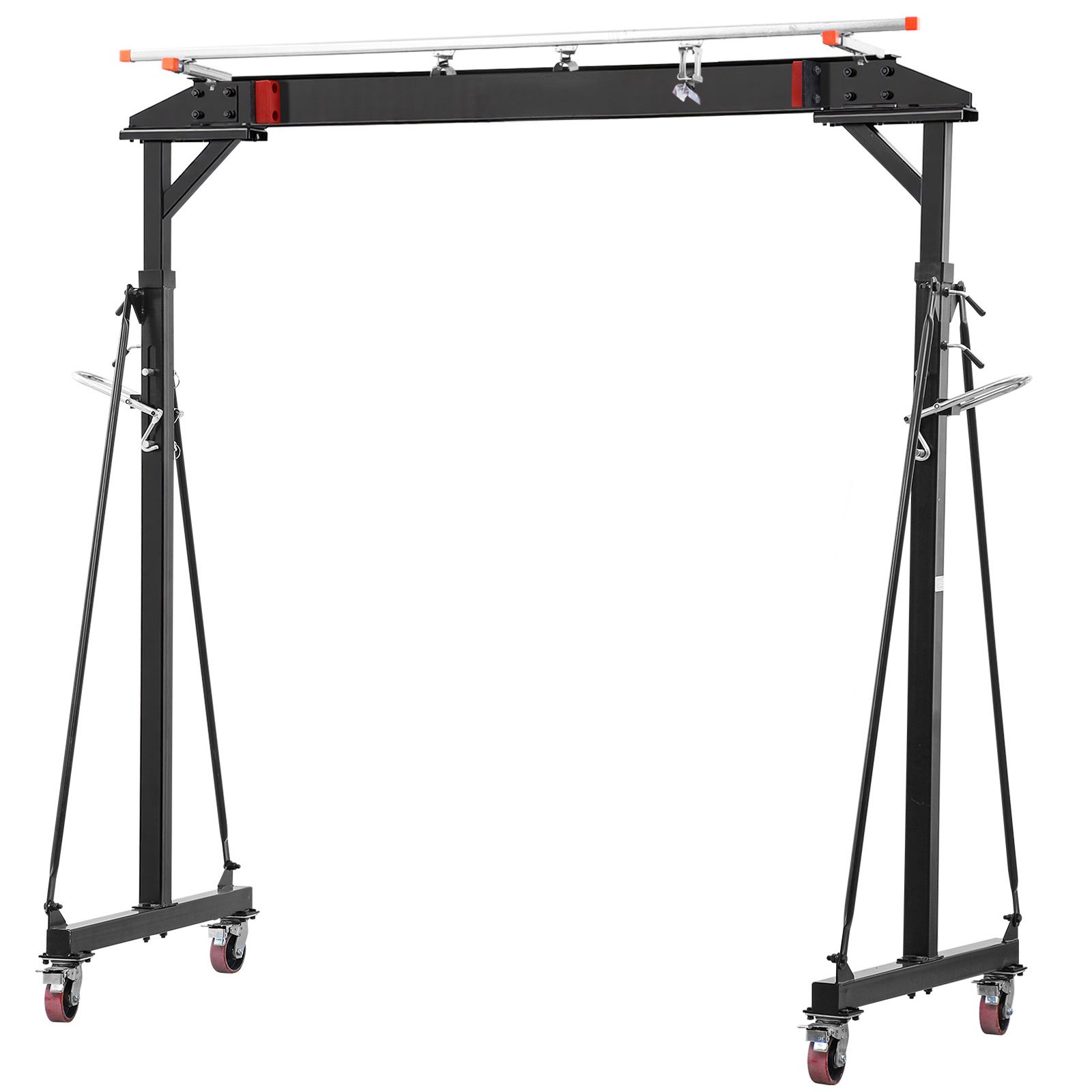 Adjustable Gantry Crane, 2200 Lbs Capacity, Portable Shop Lift Hoist with 95.7-142.9 in Height view 8