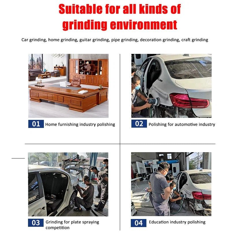 Autobody Sanding & Grinding Machine with Vacuum – Dust-Free Dry Sanding System 1226G3 – Paint & Body Repair view 3
