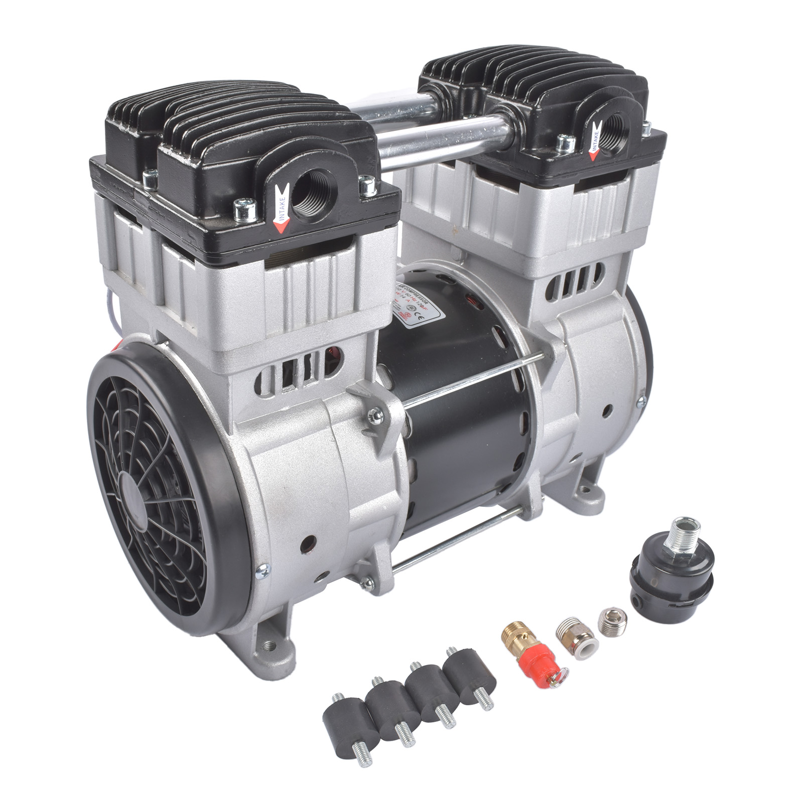 SP-9421 Air Compressor 2HP 110V 24Gallon Silent 70dB Oil-Free Piston Compressor view 1