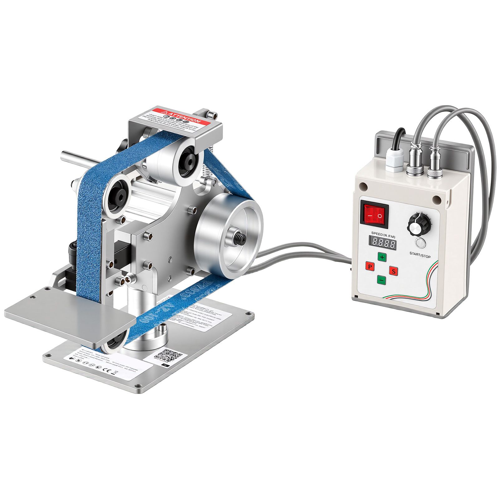 Belt Grinder Sander with VFD, 30 X 1-Inch Variable Speed Belt Polisher view 1