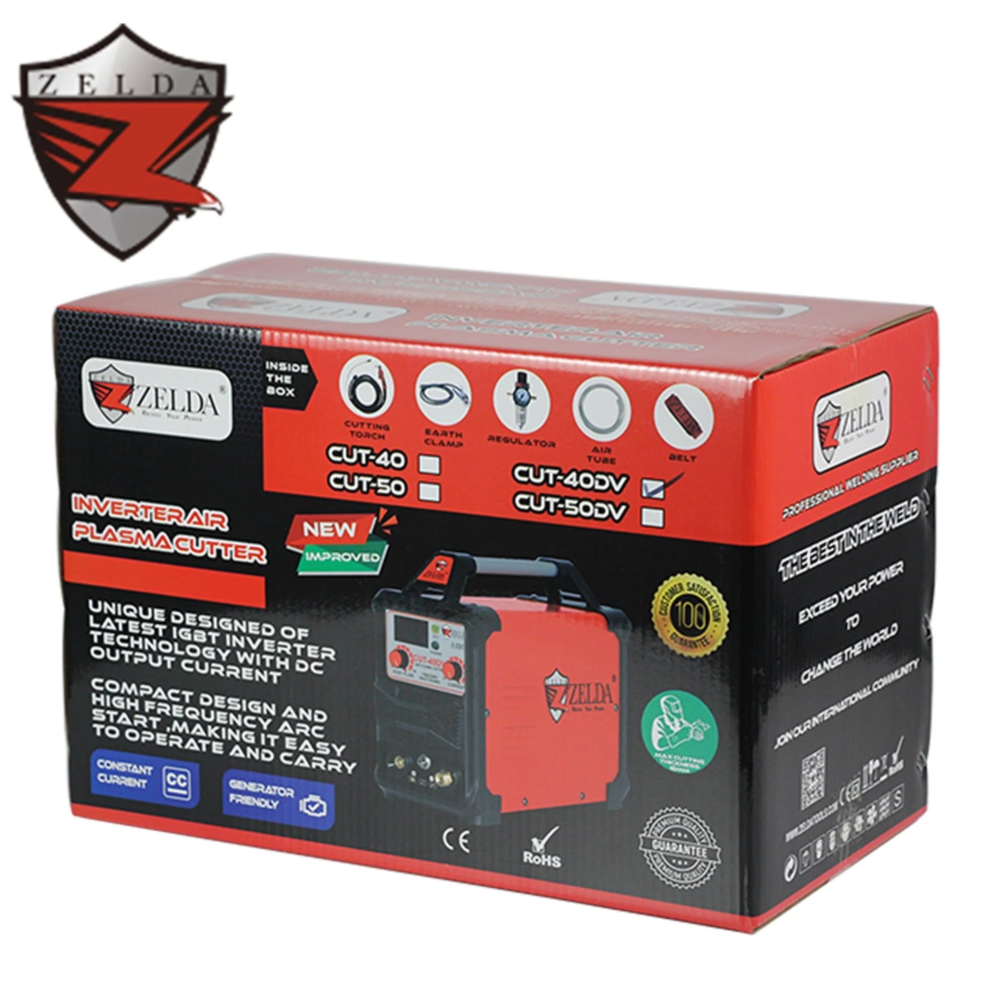 Dual Voltage Plasma Cutter – 40A Digital Inverter, 220V/110V, Model: CUT40DV view 3
