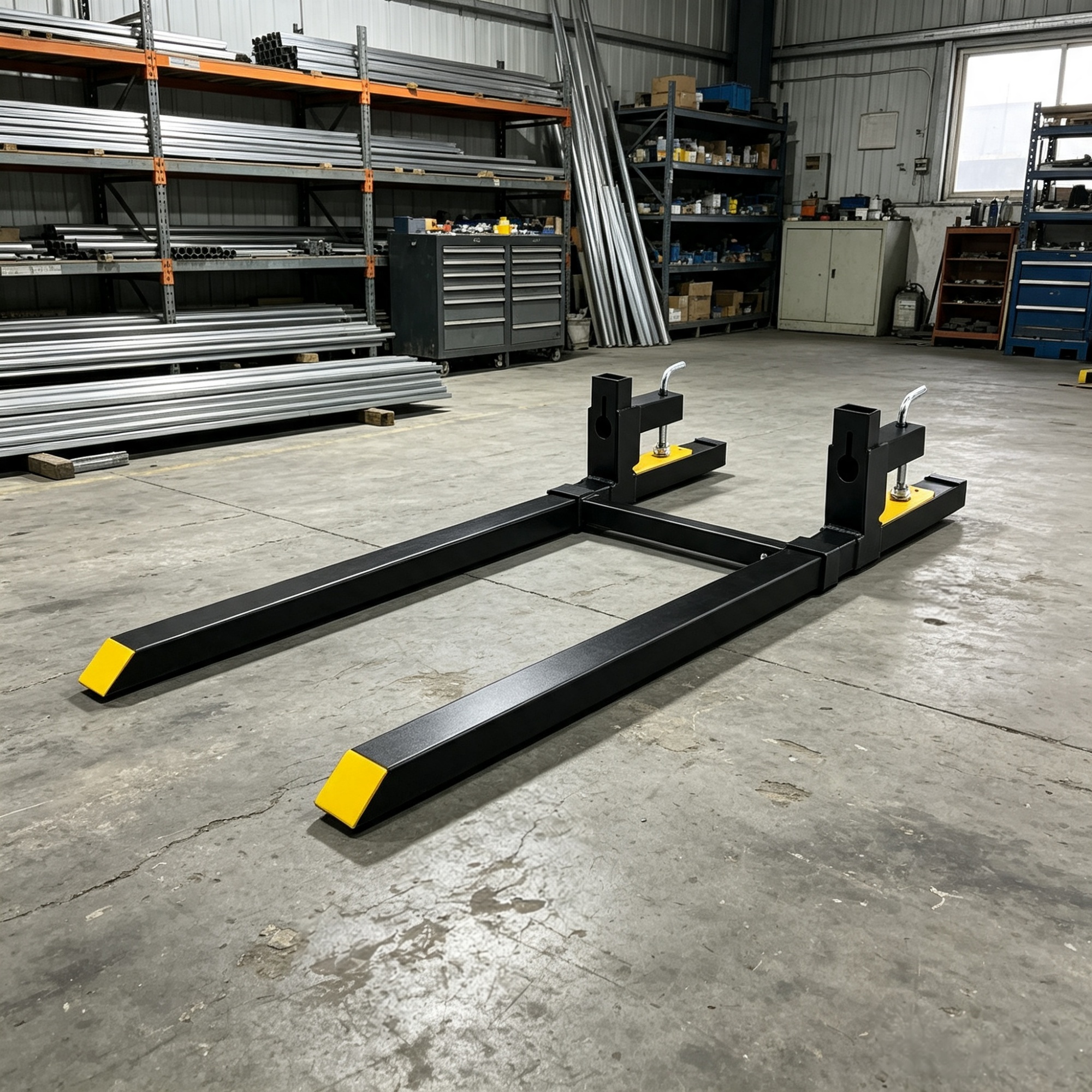 2,000 lb Clamp-On Tractor Pallet Forks view 5
