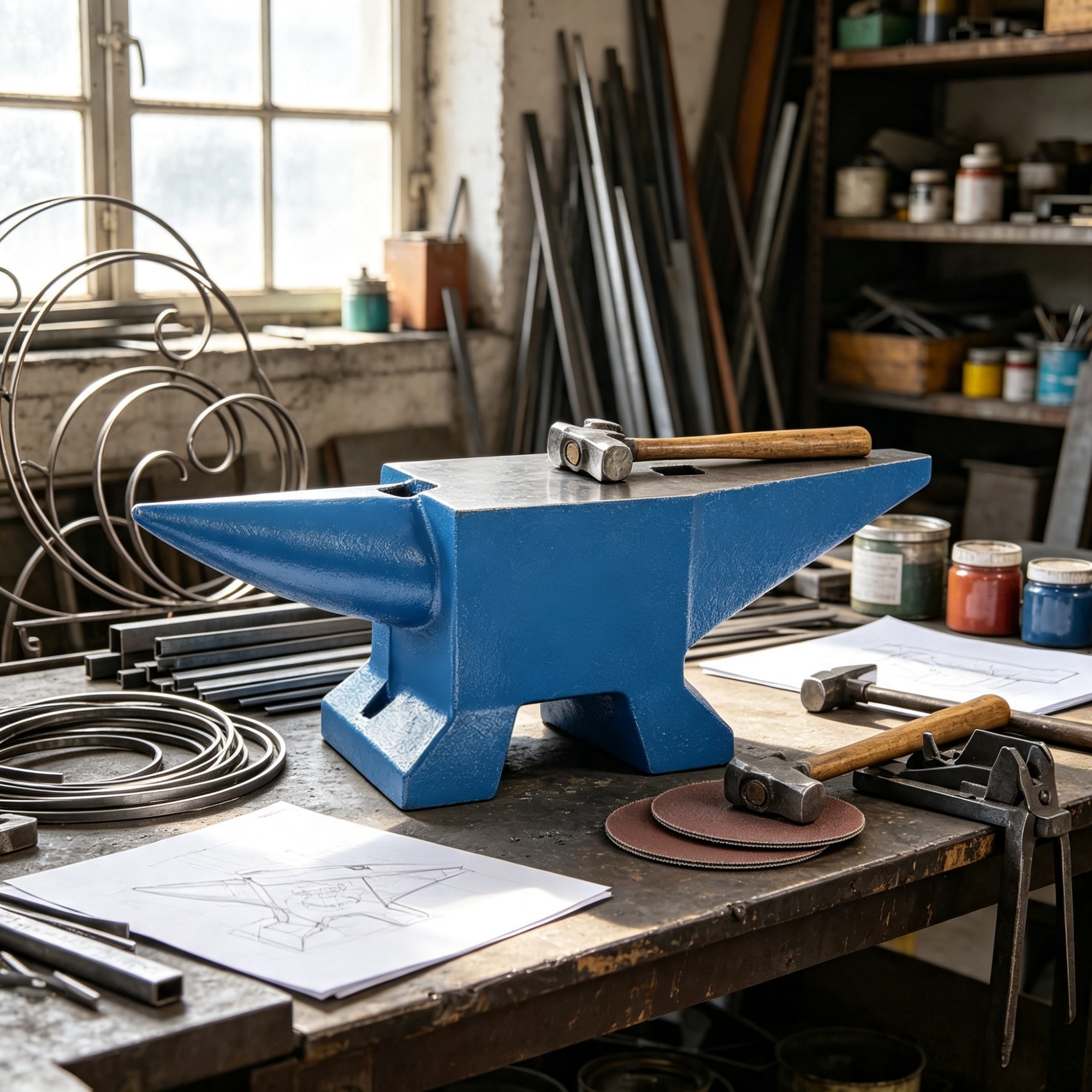 44 lb Single-Horn Steel Anvil view 5