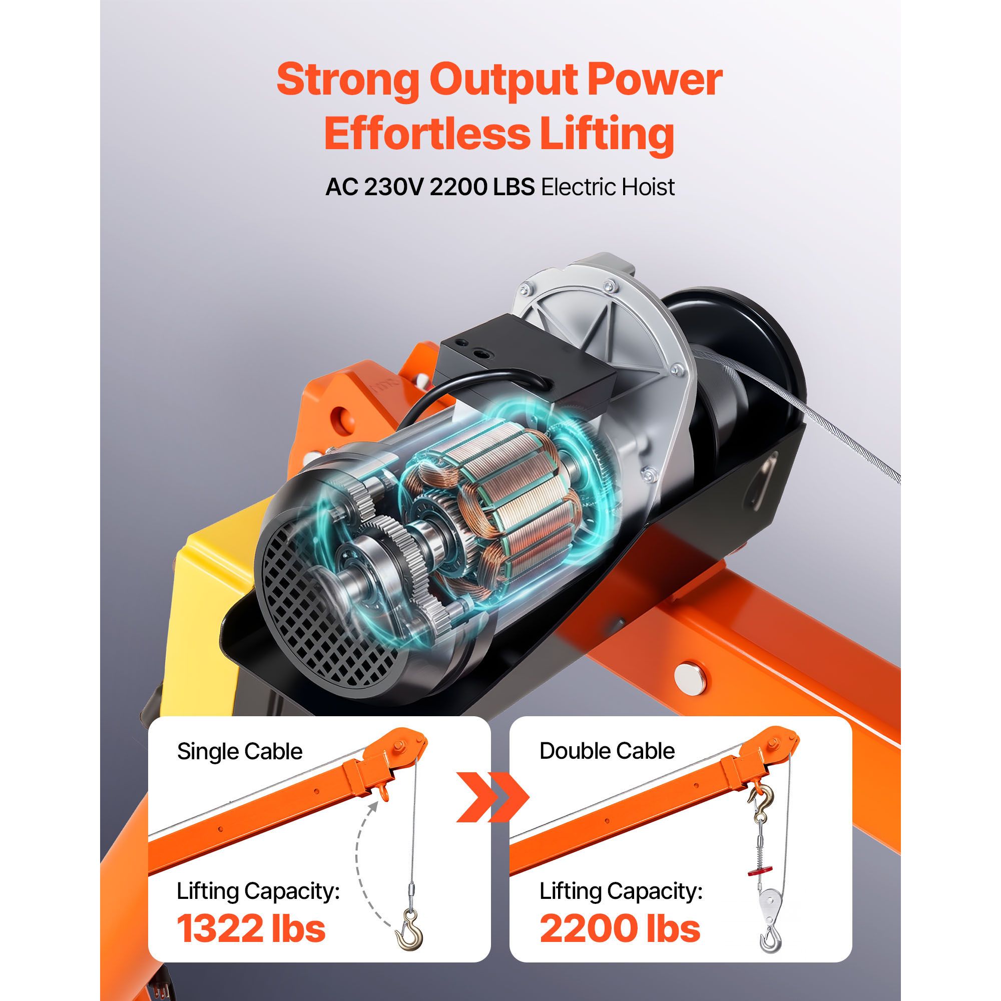 Electric Truck Crane, 2200 Lbs Pickup Truck Crane with 2200 LBS Electric Hoist view 3