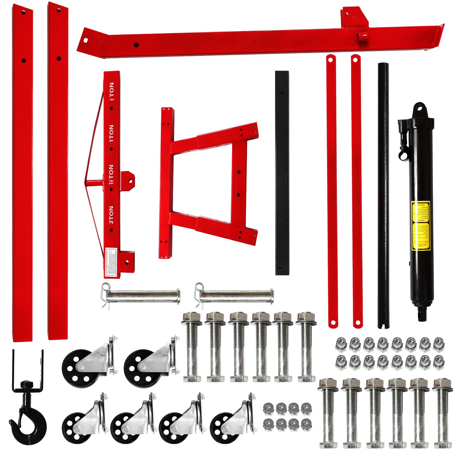 Engine Hoist 2 Ton 4400 Lb Folding Cherry Picker Engine Shop Crane Heavy Duty Hydraulic Tilting view 7