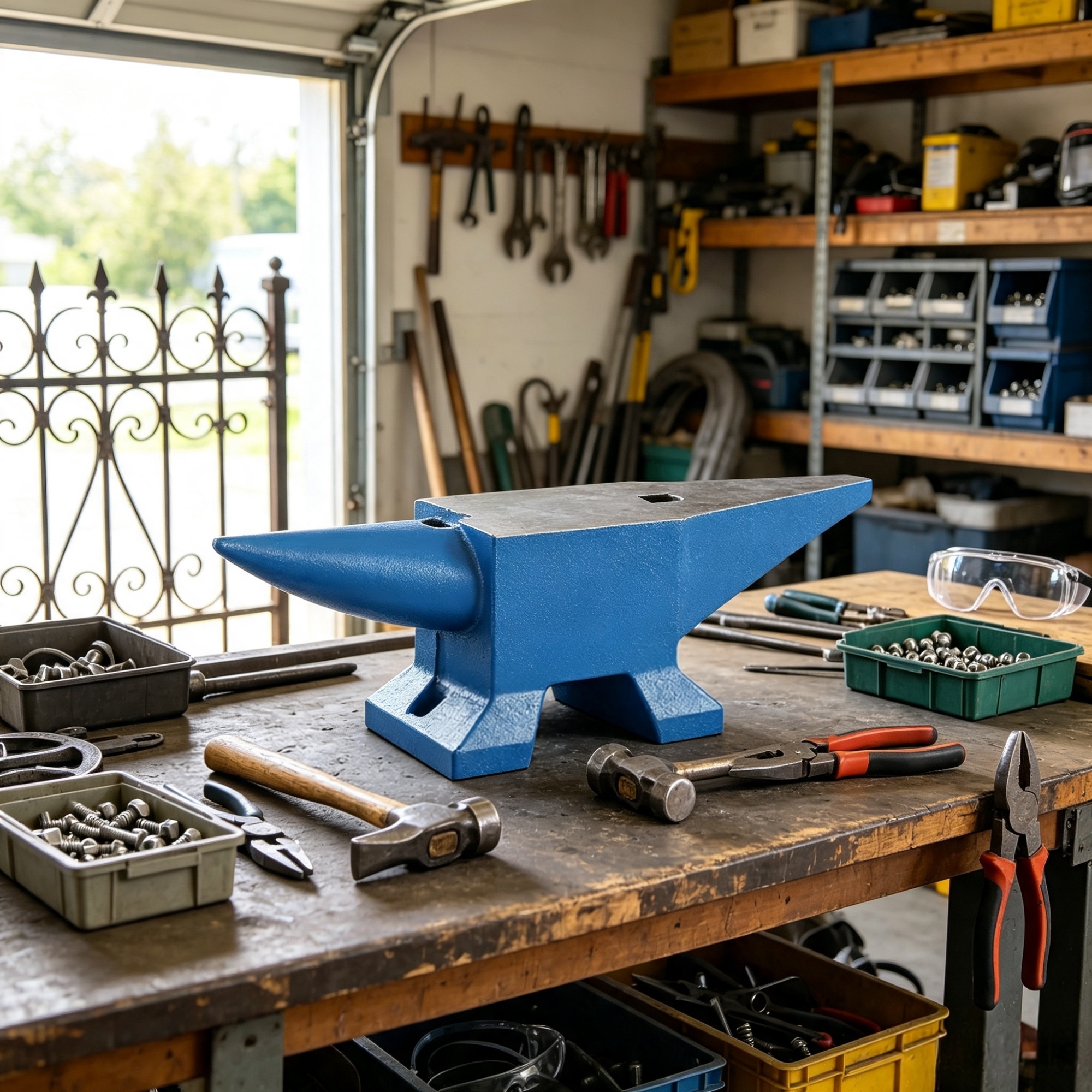 44 lb Single-Horn Steel Anvil view 2