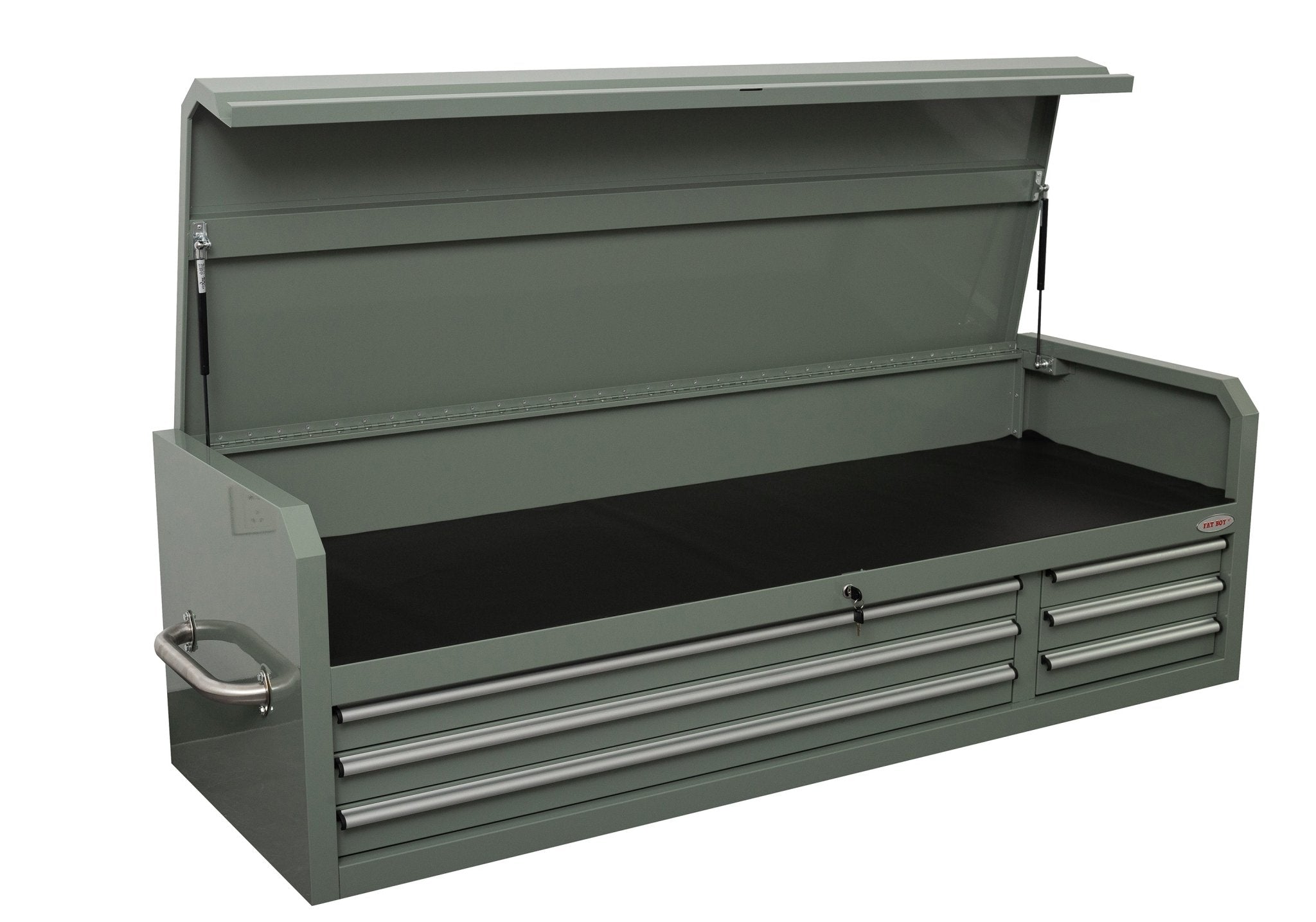Fatboy 72″ Upper Tool Chest – Heavy-Duty 6 Drawer Steel Tool Storage Cabinet with Flip-Up Lid view 8