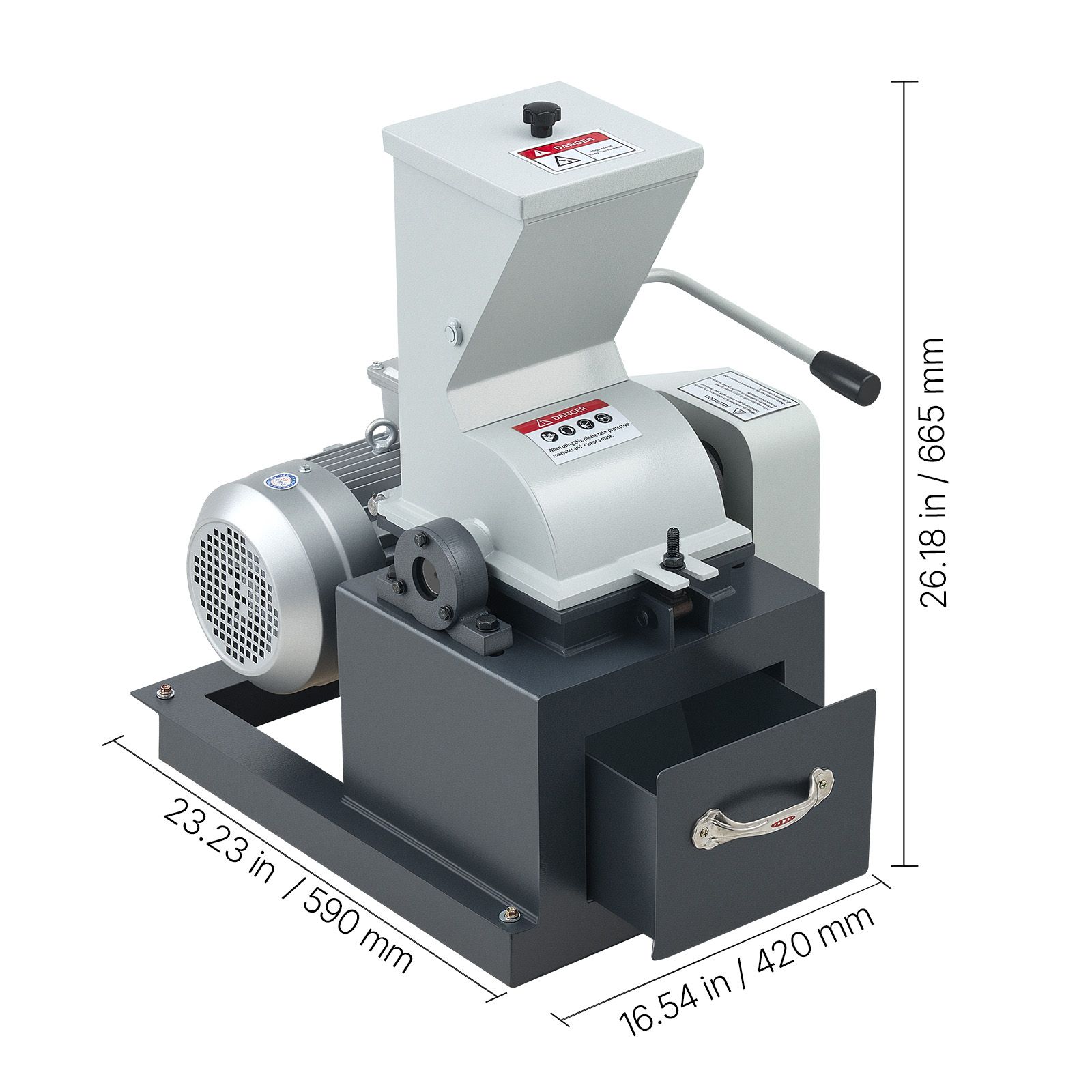 Hammer Crusher, 2.5KW 220V Electric Rock Stone Shatter Grinder view 7