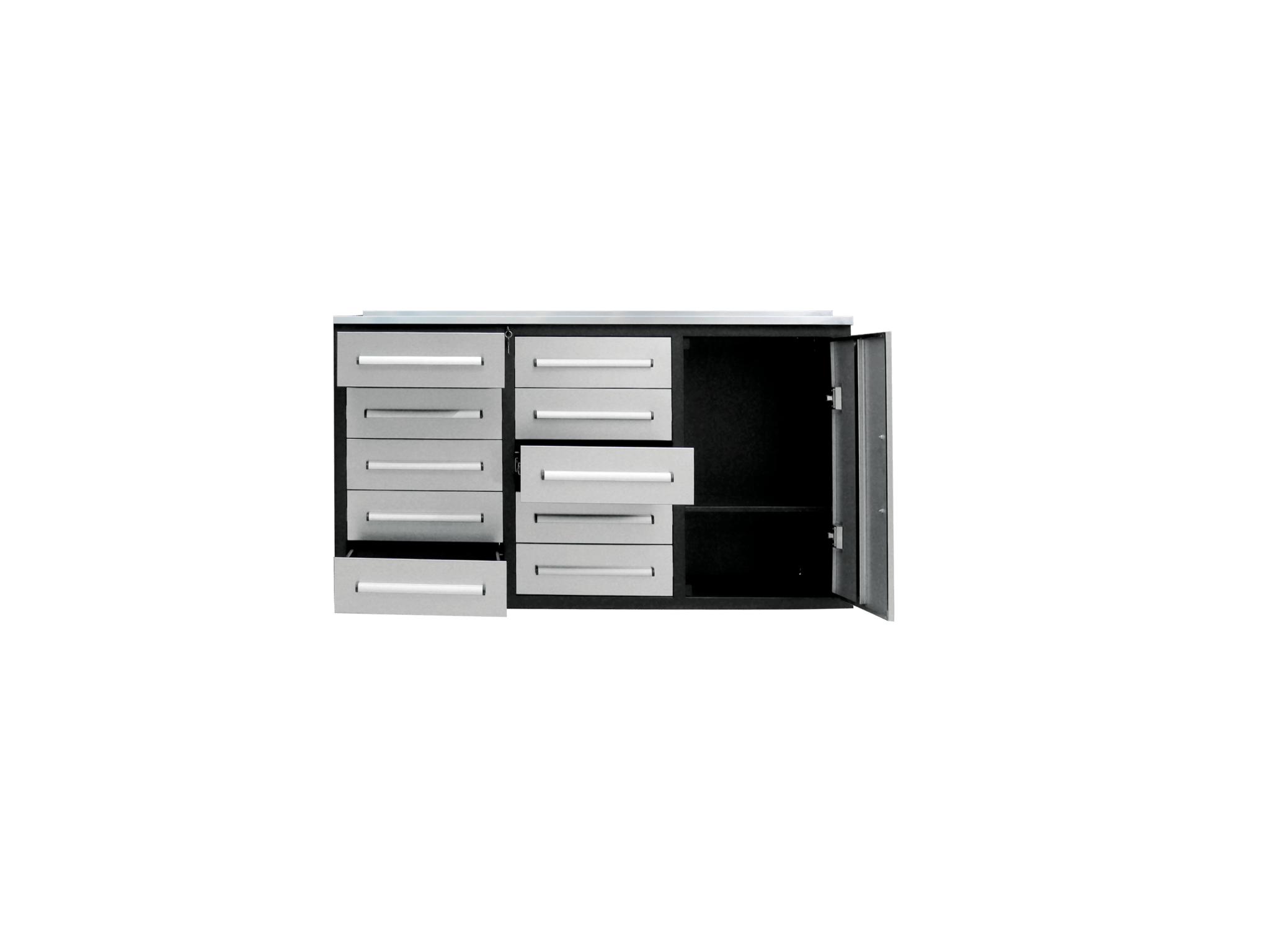 Heavy-Duty 5.5FT Steel Workbench – 10 & 15 Drawer Tool Bench with Locks & EVA Liners view 2