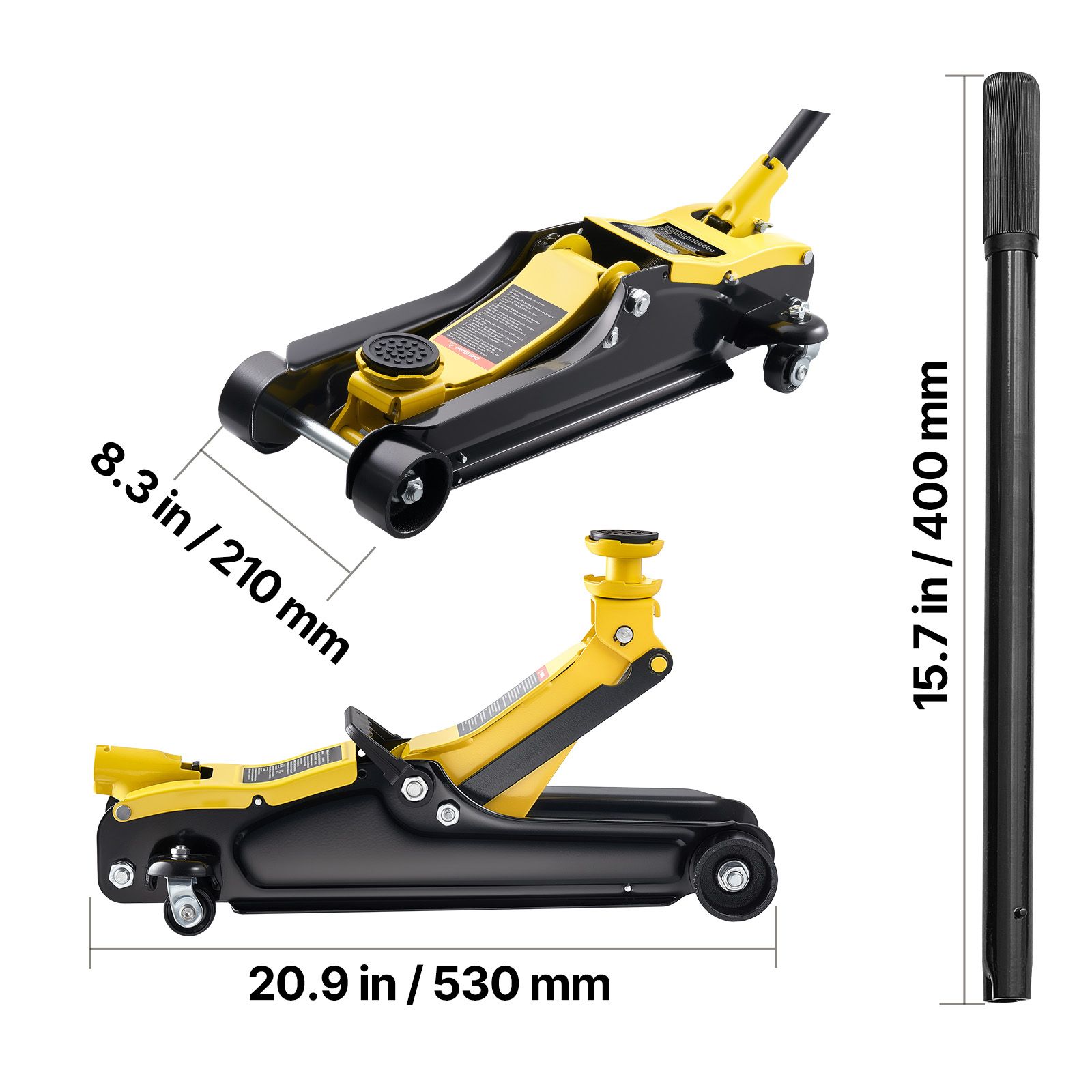 Low Profile Floor Jack, 2.5 Ton (5512 Lbs) Capacity view 7