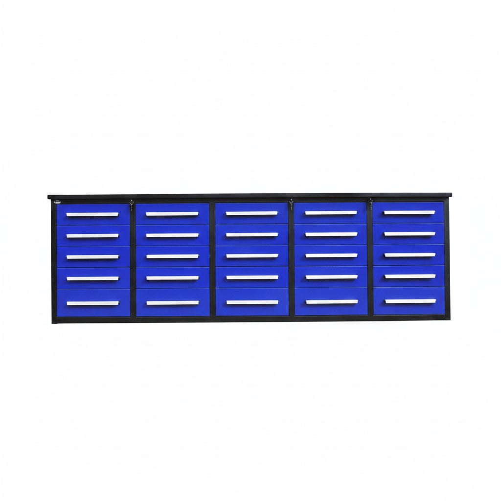 10 FT Heavy-Duty Steel Garage Tool Bench Work bench With 15/20/30/25/35 Drawers – Industrial Storage Table view 6