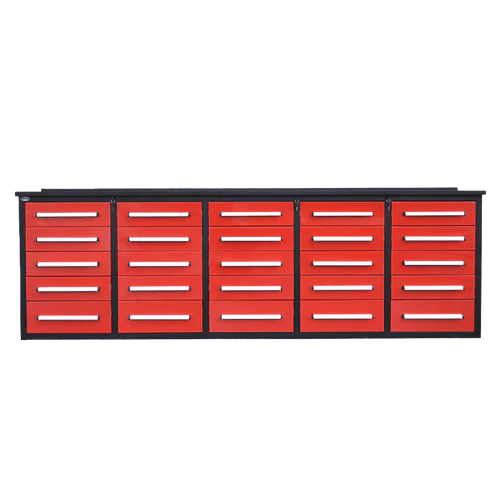 10 FT Heavy-Duty Steel Garage Tool Bench Work bench With 15/20/30/25/35 Drawers – Industrial Storage Table view 8